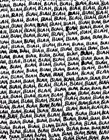 Image filled with repeated handwritten words "BLAH" and "BLATH" in black ink on white paper, arranged in diagonal lines.