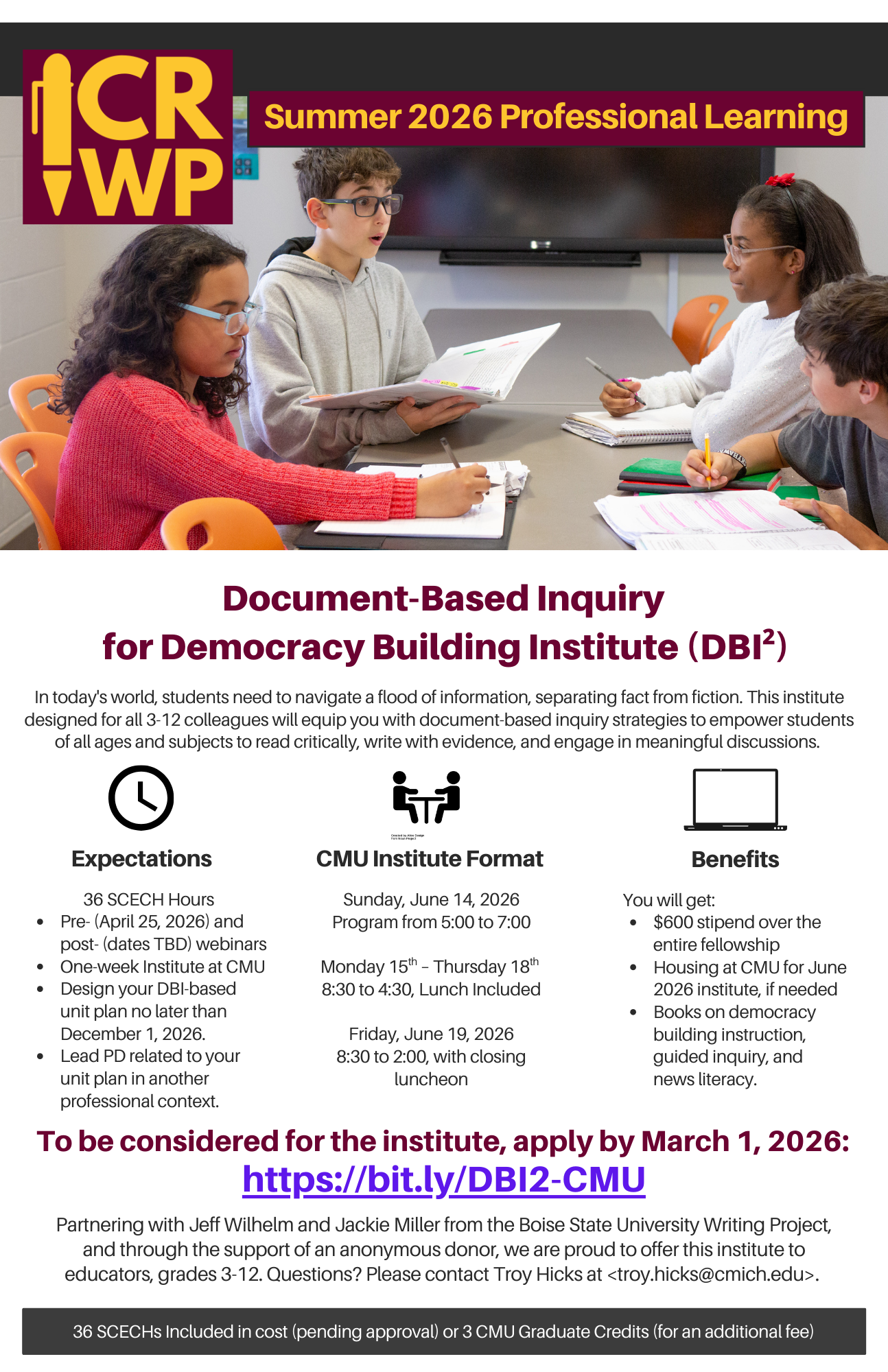 2026 DBI2 Summer Institute Flyer