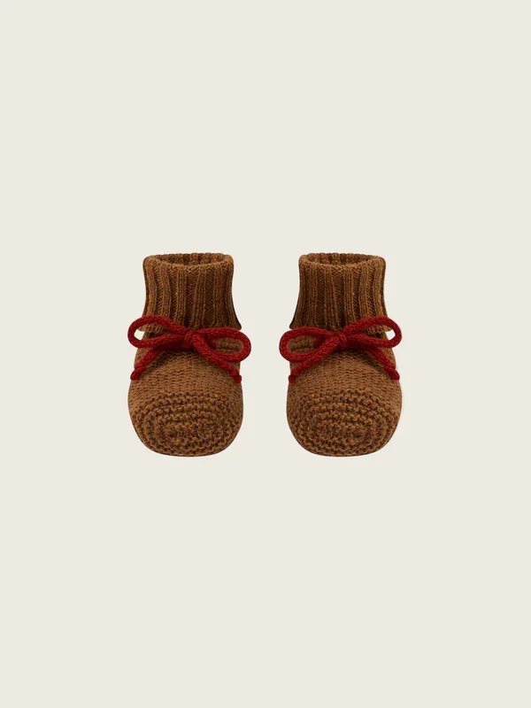 Wool Chestnut Booties