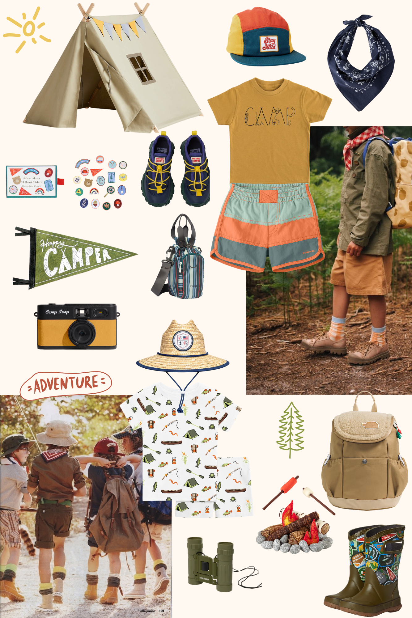 A Summer Camp-Inspired Edit for Boys