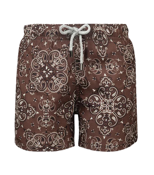 Marino Kids Brown Bandana Swim Shorts