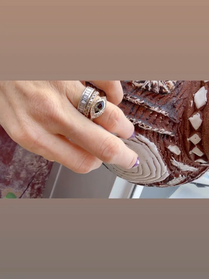 This stunning Deco Signet Ring from @kimafinejewelry just arrived in the store &amp; I caught the incredible streak within the stone 💫 Featuring a brown sapphire that will truly blow your mind @aheutsche