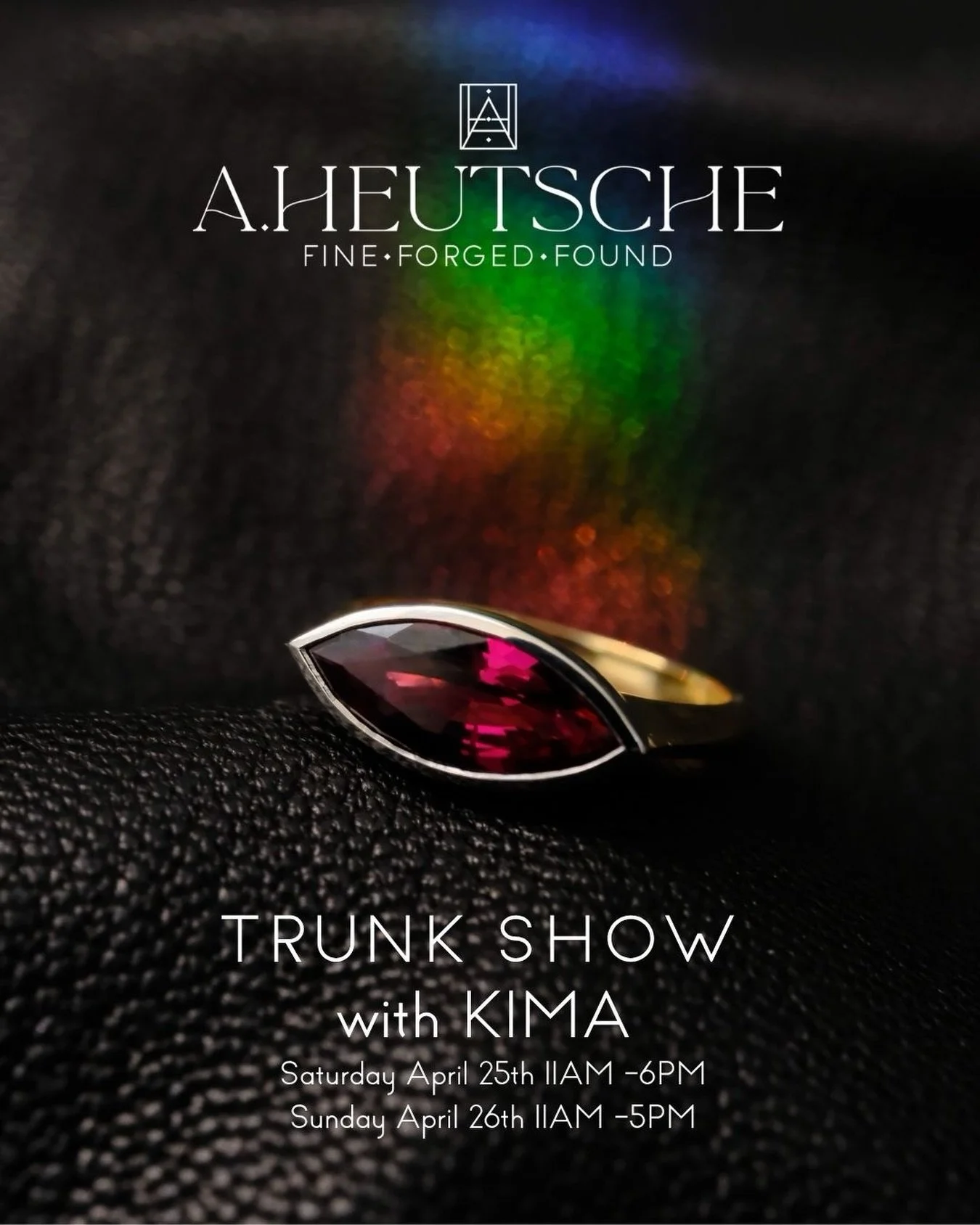 This Saturday and Sunday @aheutsche will have @kimafinejewelry at the store with her collection. Isabel is someone I can talk for hours with about jewelry, stones, technique, music and more. She will be in store both days. Looking forward to seeing y