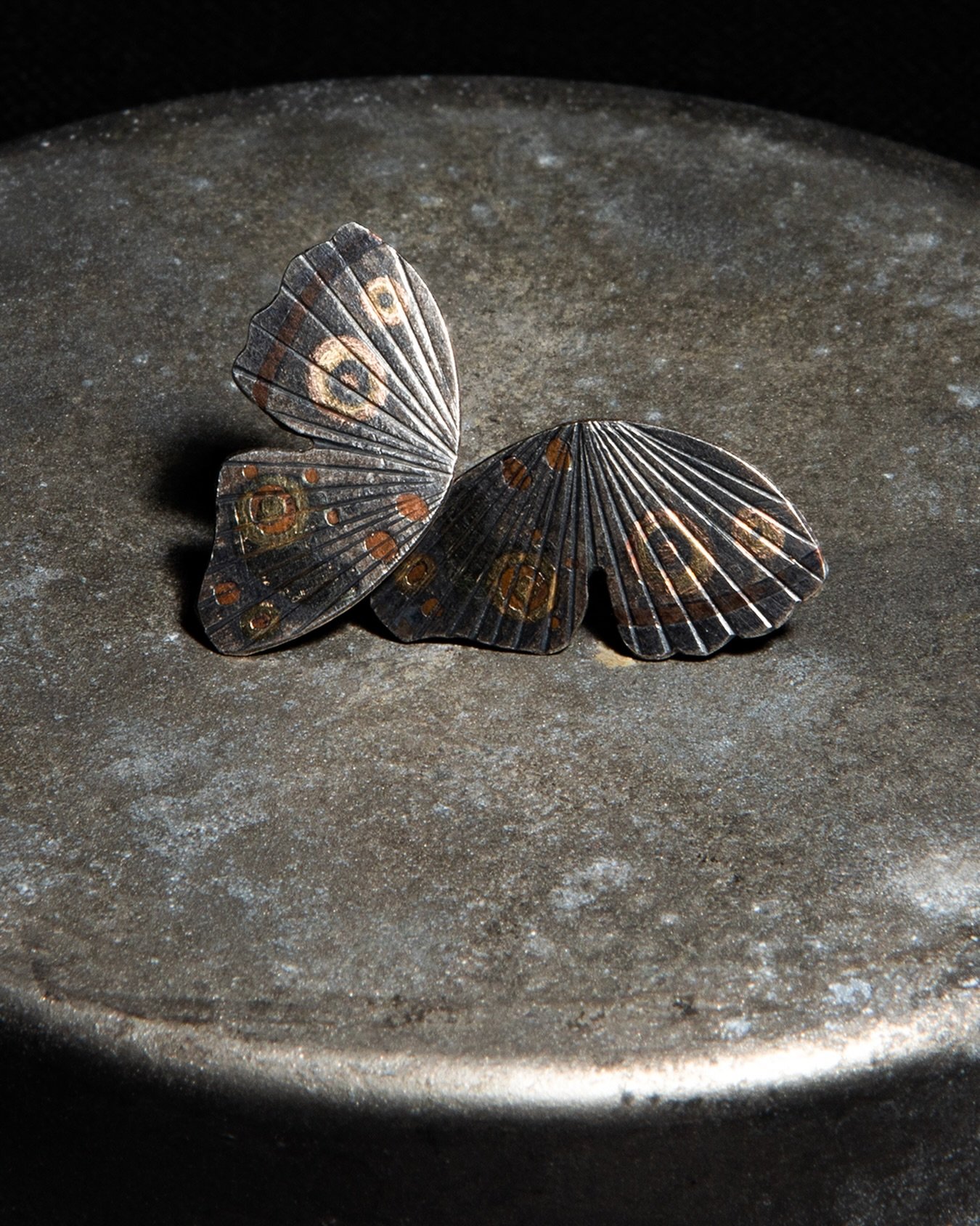 The Buckeye Earrings by @jamesbanksdesign - these wings can be worn as a pair or you know me, I would do a solo wing or stack them on one side. Available in store in time for #mothersday ✨