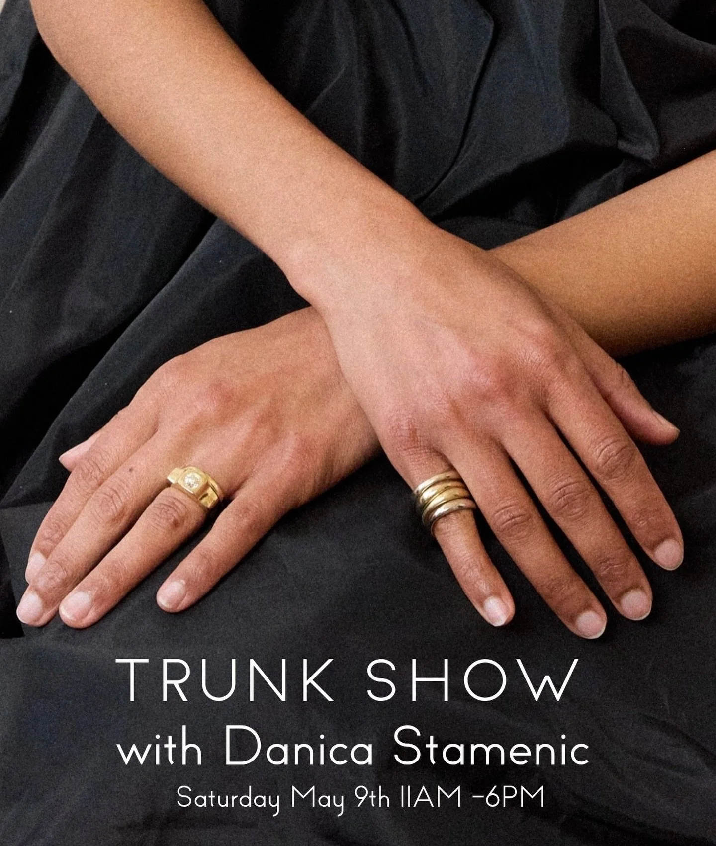 If you have been considering working one on one with Danica to design a one of a kind piece, or are wanting to see her collection in full, you have a chance. 

This Saturday May 9th 11AM - 6PM @danicastamenic will be @aheutsche with a full case of ne