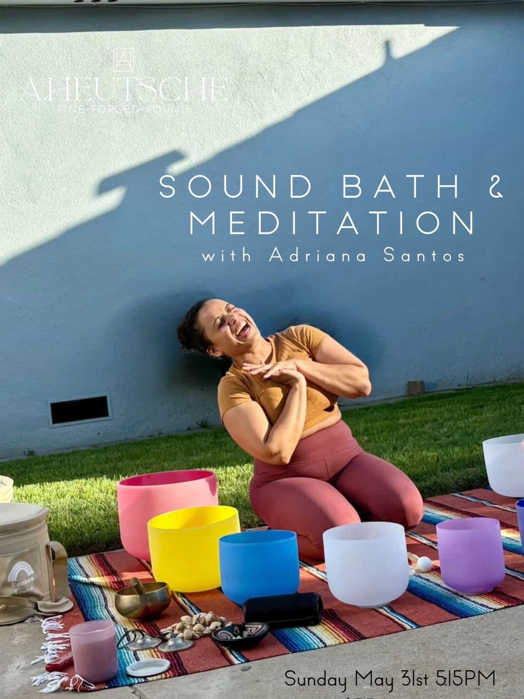 This Sunday @simplyfidgi @sweetpollyanna will be here for a sound bath and meditation for the Full Moon. Doors at 5:15PM 
Venmo- @sweetpollyanna $33 to reserve your spot