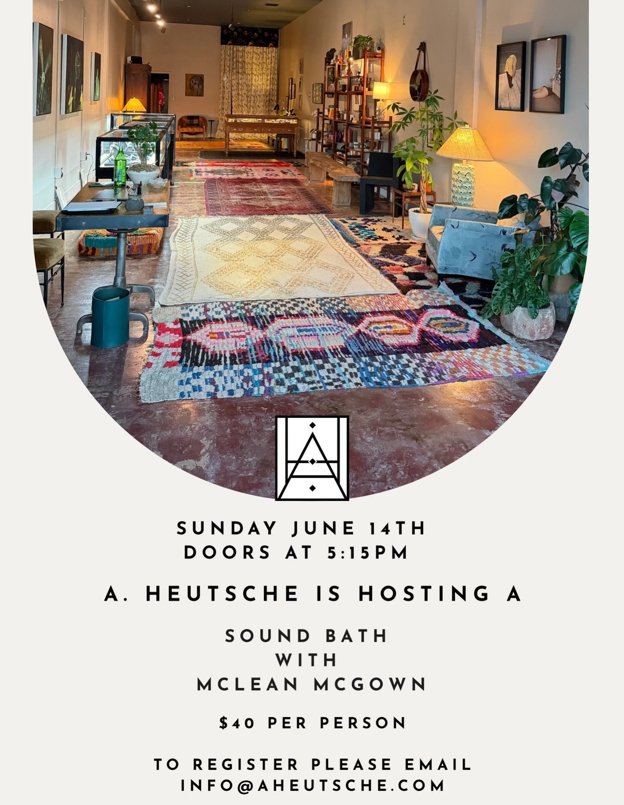 My Sunday kind of love. @mclean.mcgown will be here for a sound bath! Come get cozy with us and reset your nervous system. #newmoon in #gemini #studiocity #losangeles