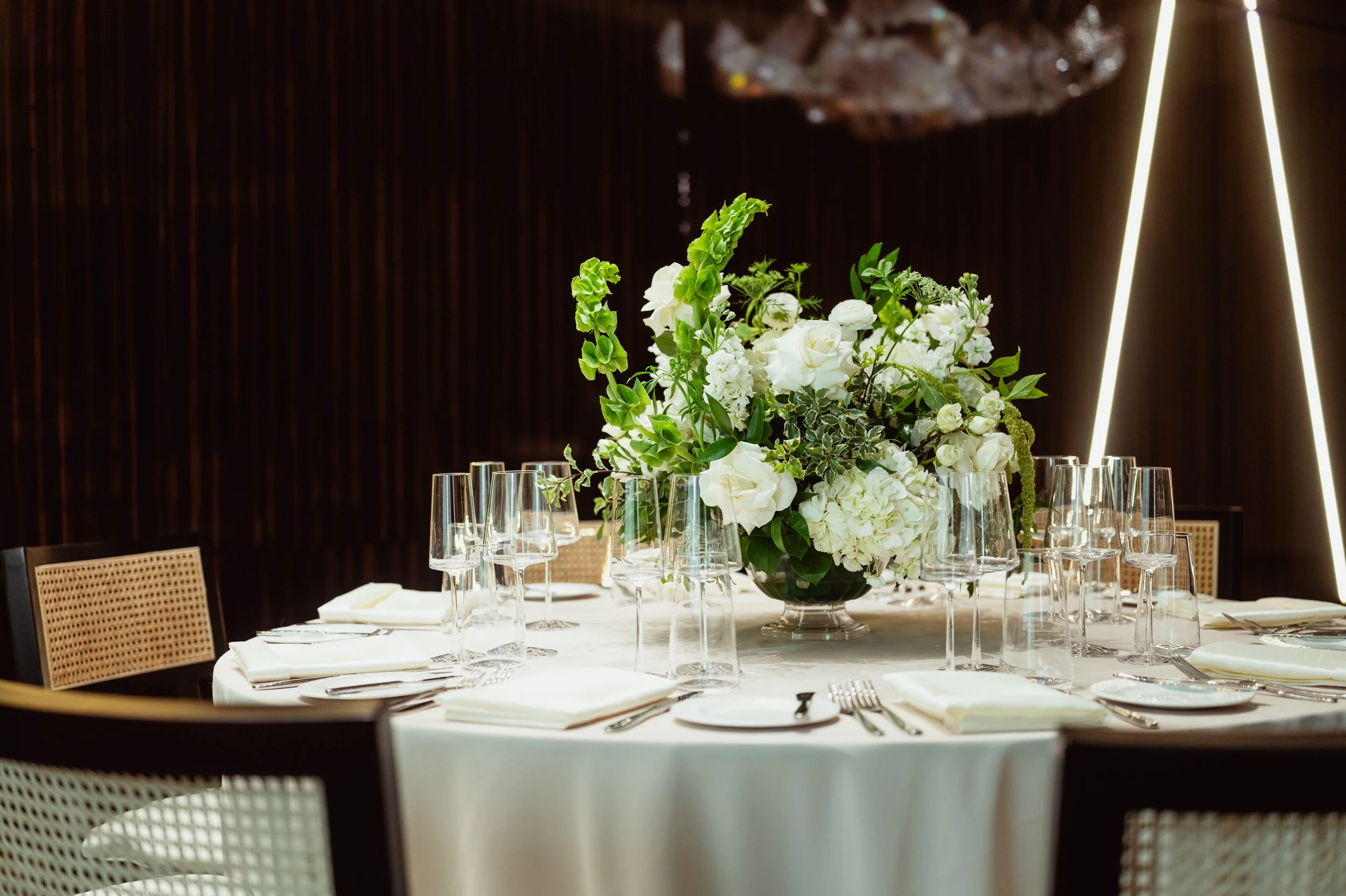 tablescape with florals
