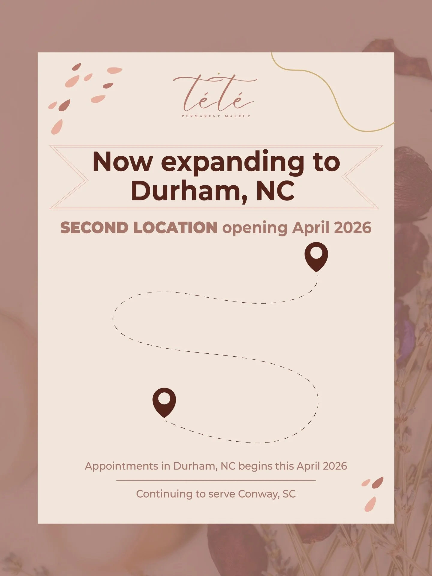 I&rsquo;m excited to finally share that I&rsquo;ll be opening a second location in Durham, NC this April, 2026.

This has been something I&rsquo;ve been working toward behind the scenes for quite some time. Growing my business has taken a lot of plan