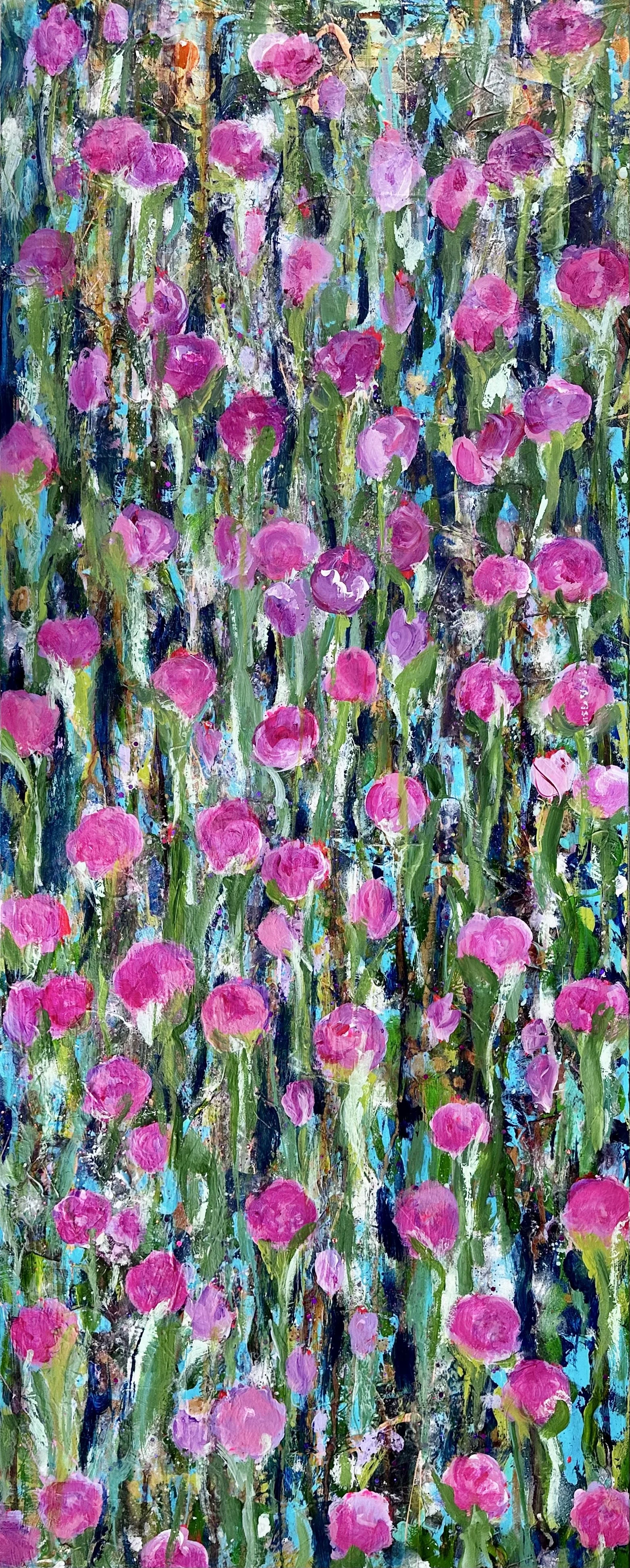 little magenta flowers