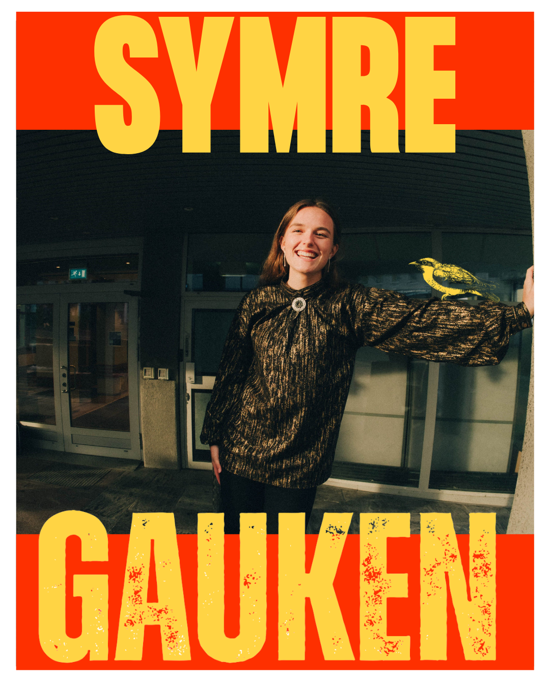 SYMRE spelar på Gauken i 2026! Morgedalsjenta tok Bylarm og @villvillvest med storm tidlegare i år. Ho dreg inn prisar og stipend frå aust og vest, og på nyåret kjem det ny musikk! Me gledar oss 🤩 @symre.musikk