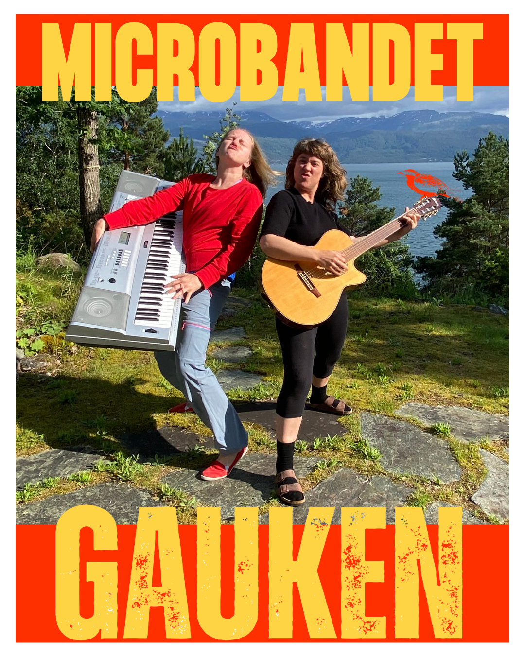 Aldri vore på konsert med Microbandet? Skandale! Gaukenfestivalen tek ansvar og inviterer både store og små til både bingo og konsert! Kjersti Døssland og Brit Aksnes skapar høg trivselsfaktor, både for sjølve seg og publikum med å radbrekke andres l