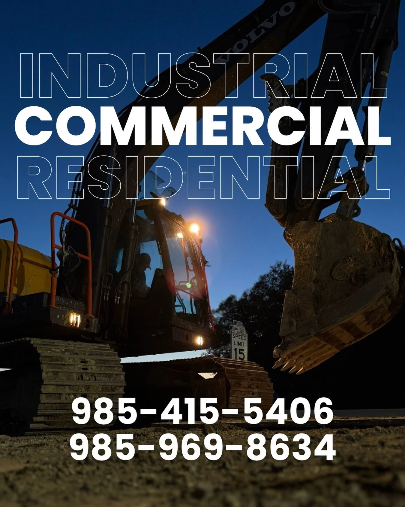 Construction services we provide (but are not limited to):

Land clearing
Site Prep
Site Work
Earth Moving
Sub Surface Drainage
Retention/Detention Ponds
Levees
Roads
House Pads
Demolition 
&hellip;and much more

We offer hauling as well
Dirt, sand, 