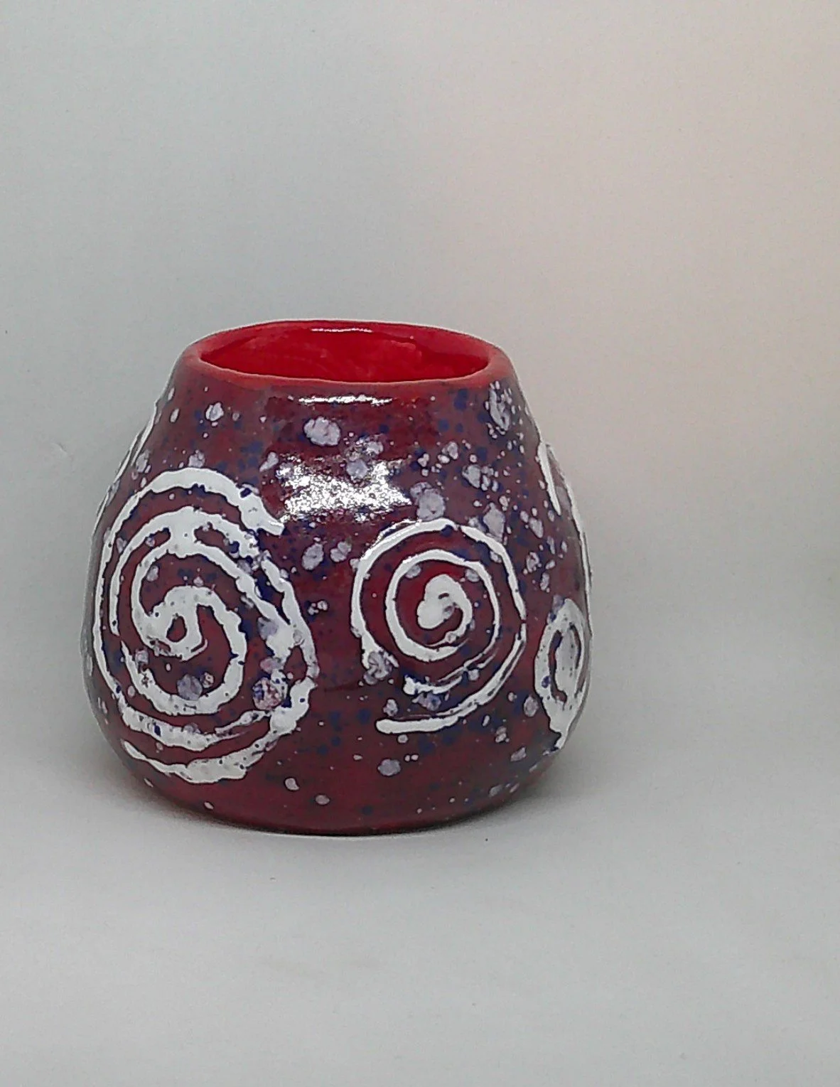 Purple Spiral Flowerpot