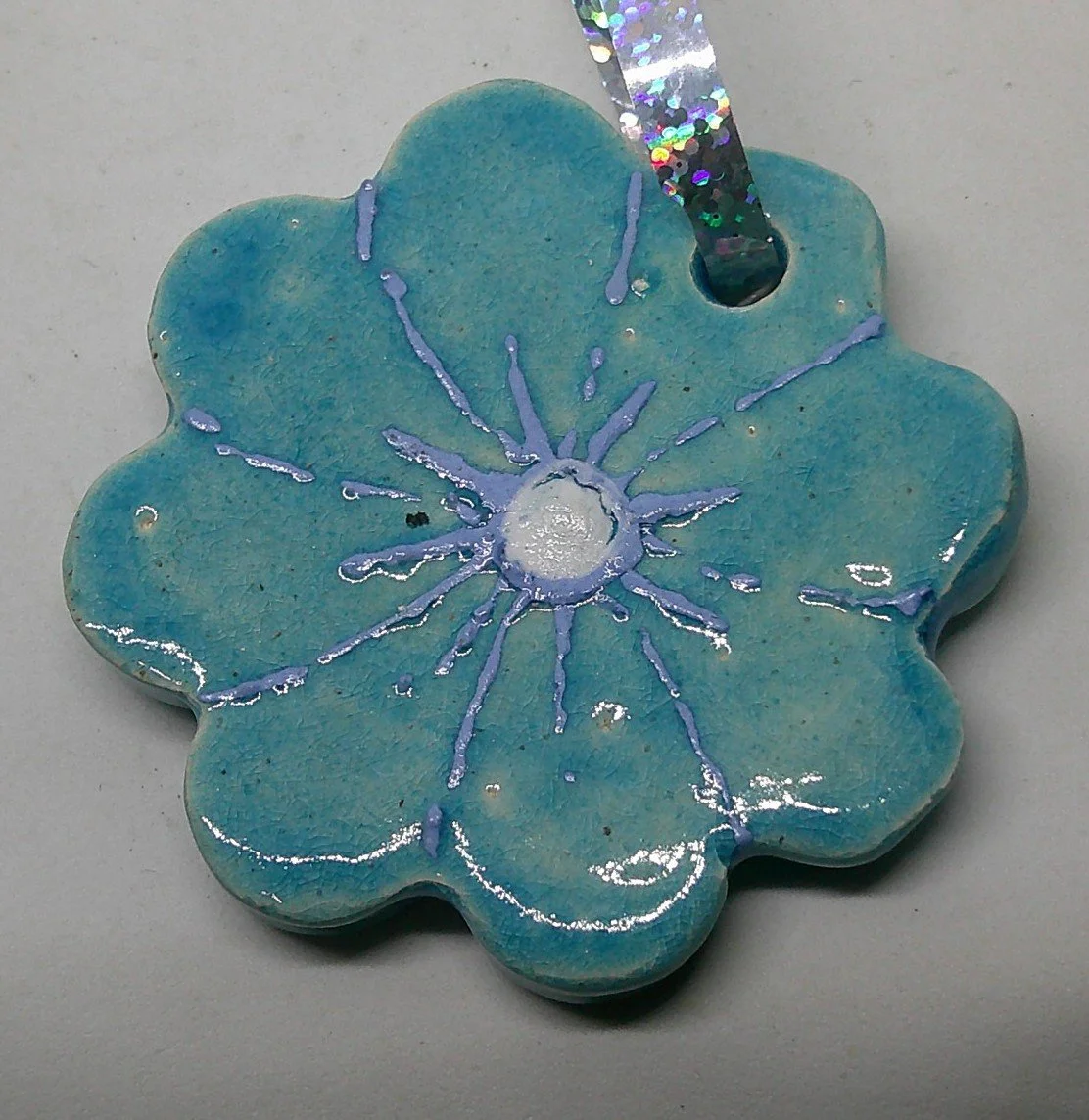 Blue Flower Ornament