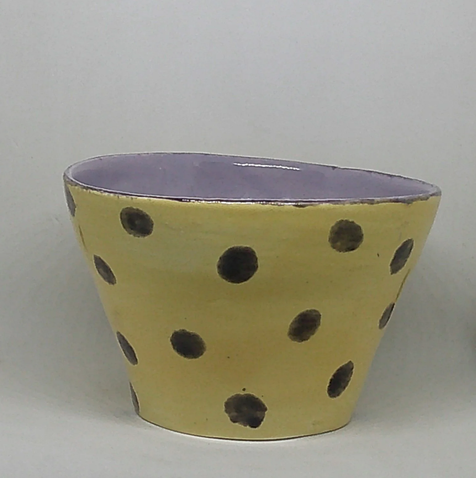 Yellow and Purple Flowerpot