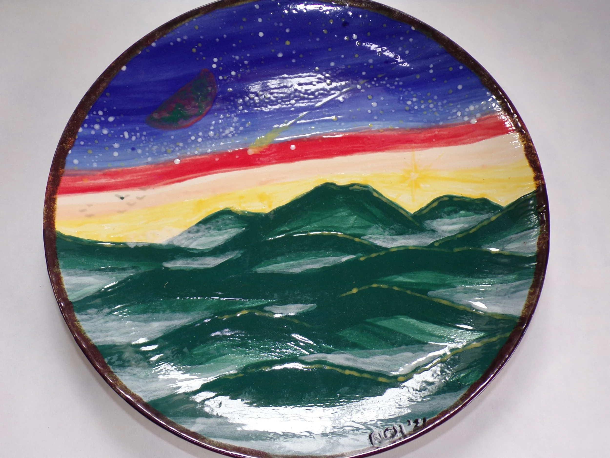 Jade Mountains Collectors Plate
