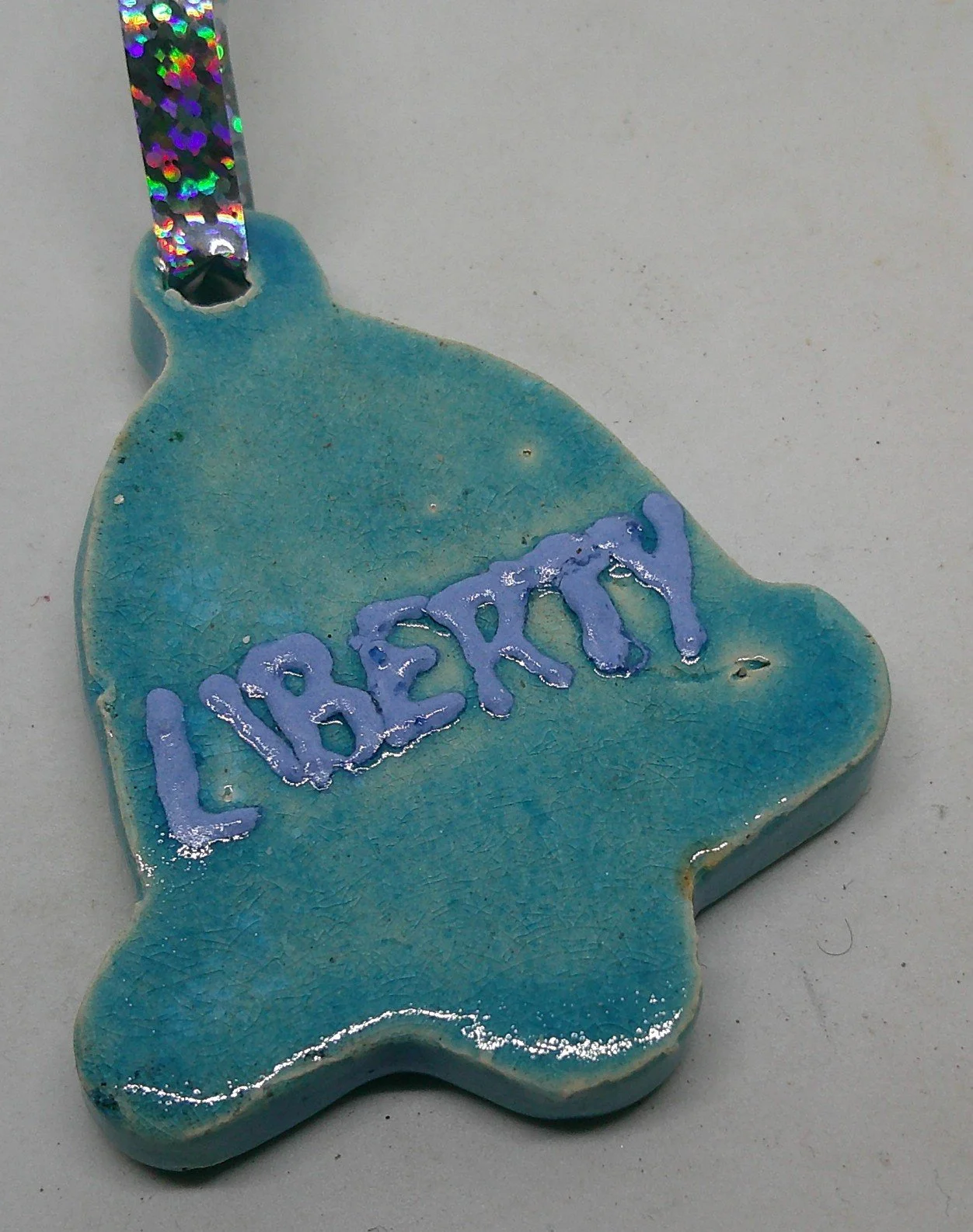 Blue Liberty Bell Ornament