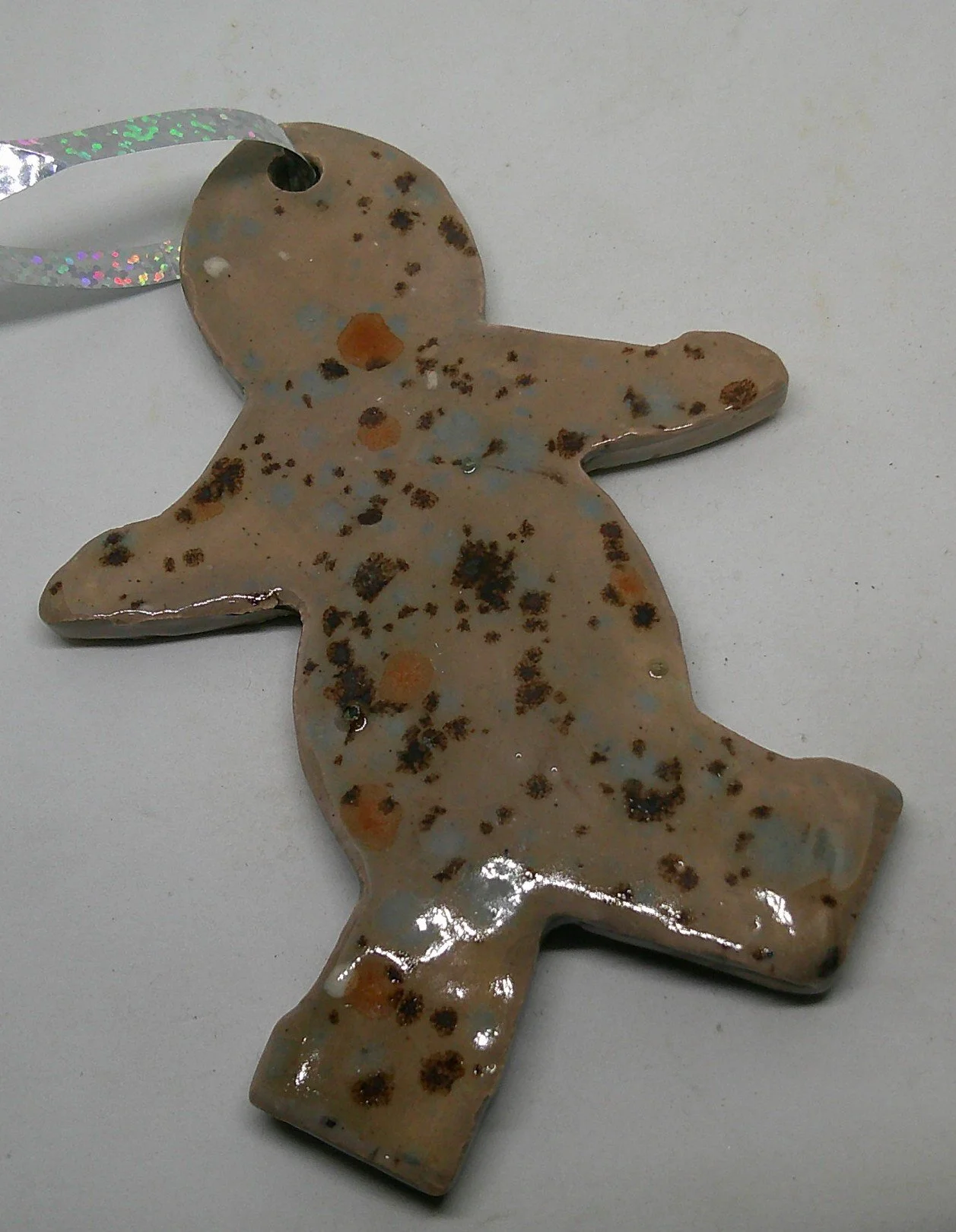 Mocha Gingerbread Man Ornament