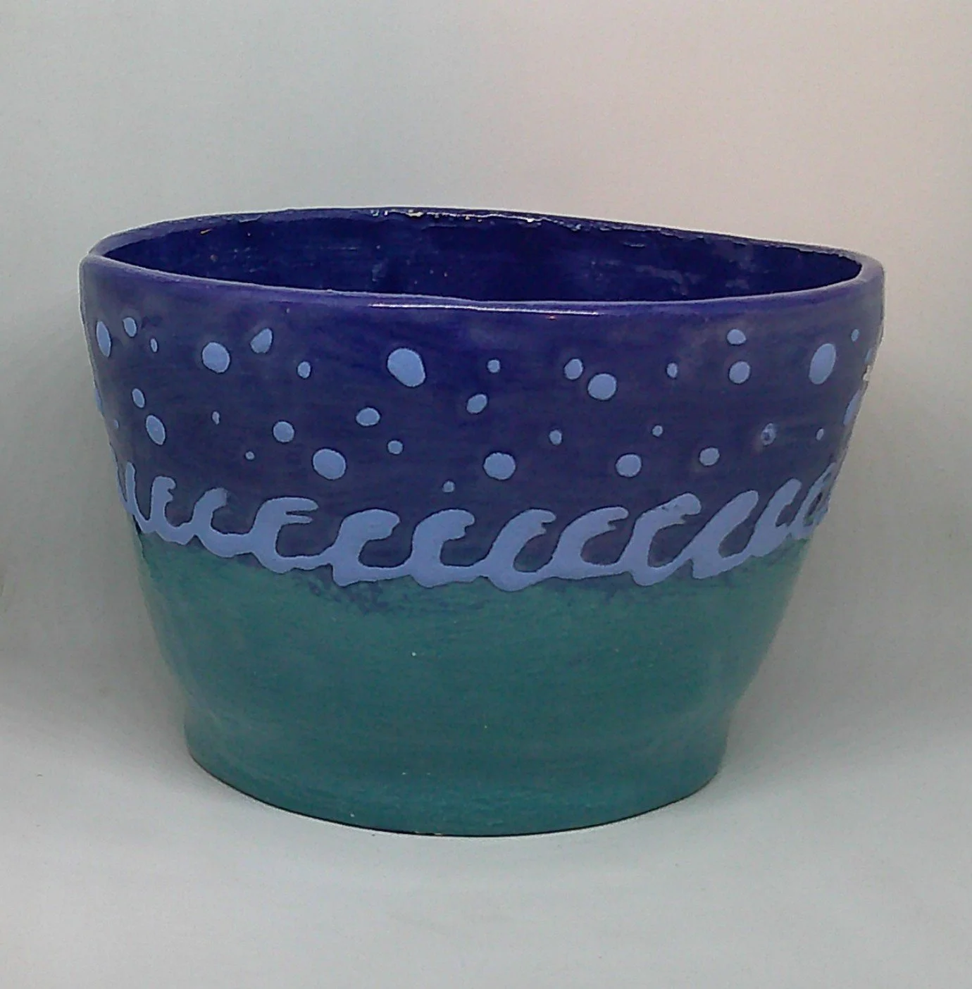 Teal and Blue Bowl