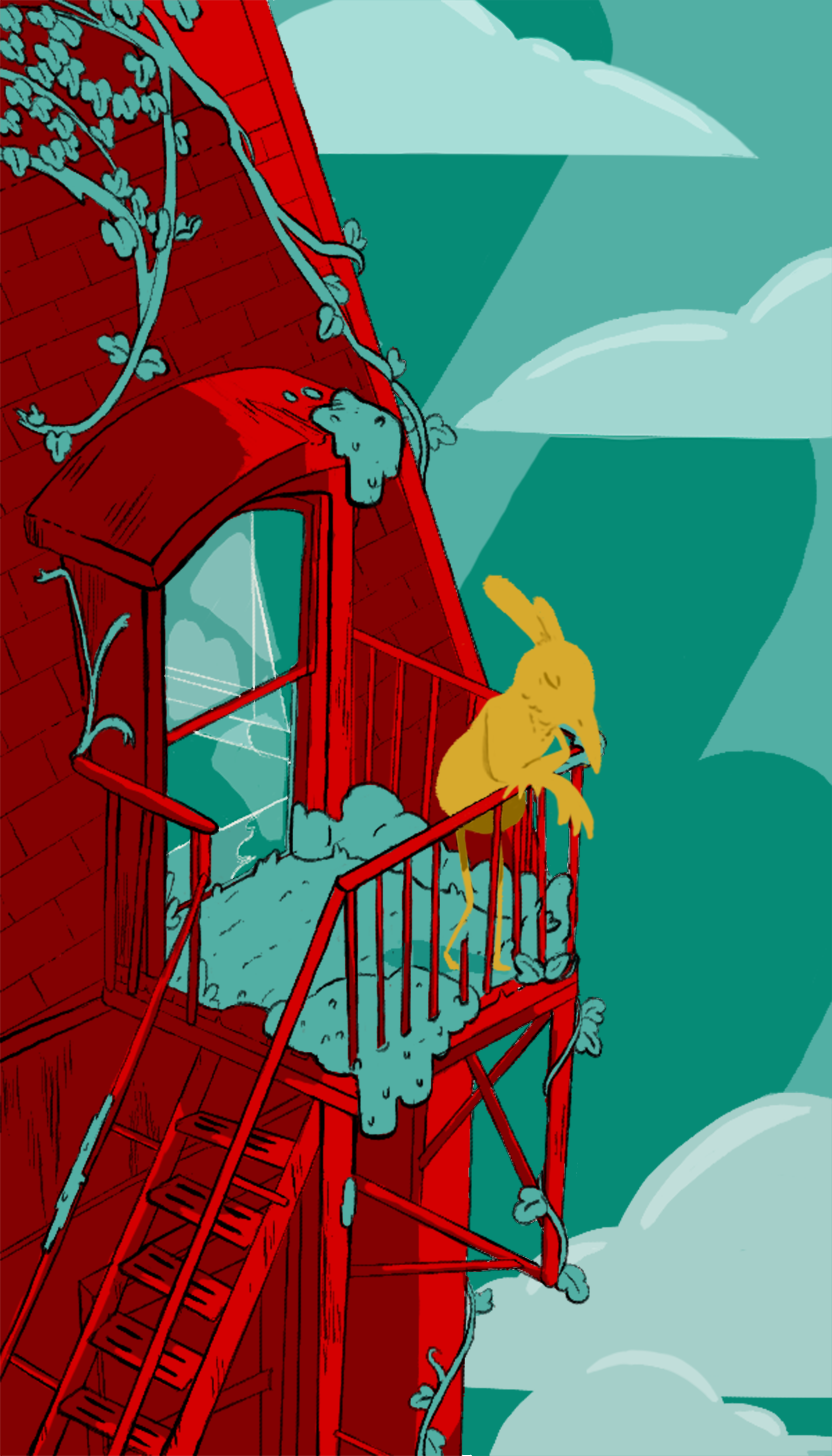 Bird in Thought Poster