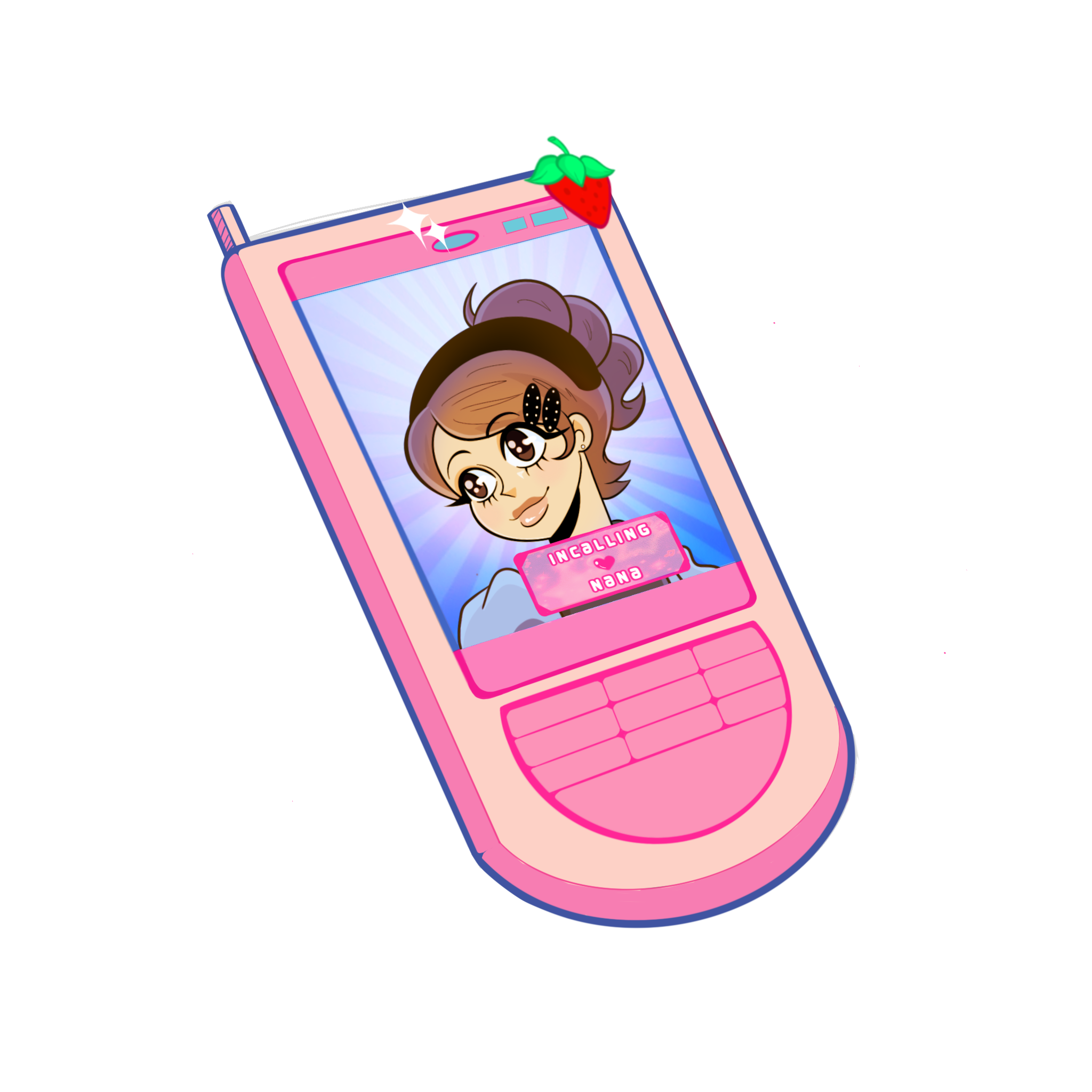 Y2k Cell Phone Sticker