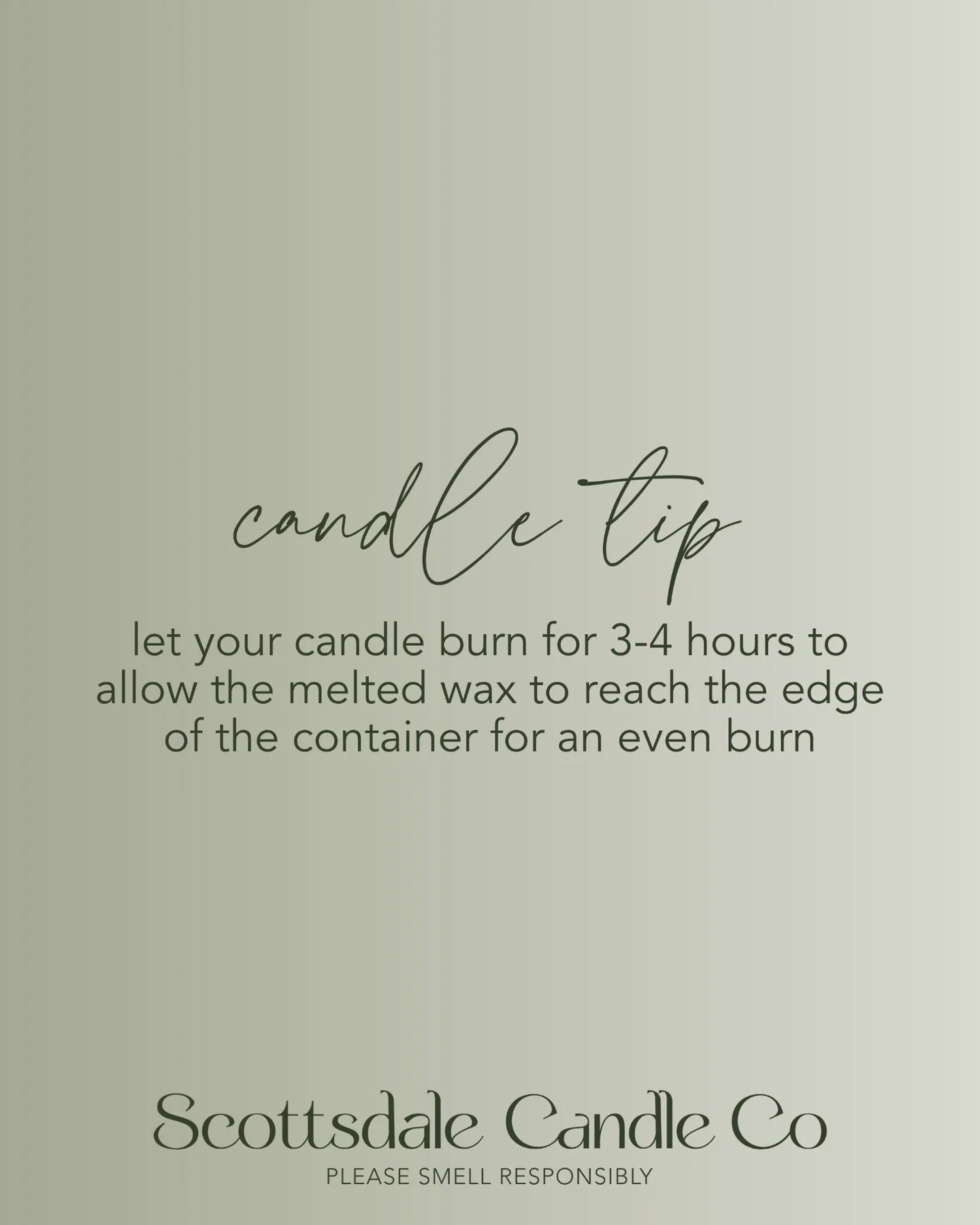 keep your candle wax looking even ✨ if you're planning to light it up, try keeping it lit for 3-4 hours!