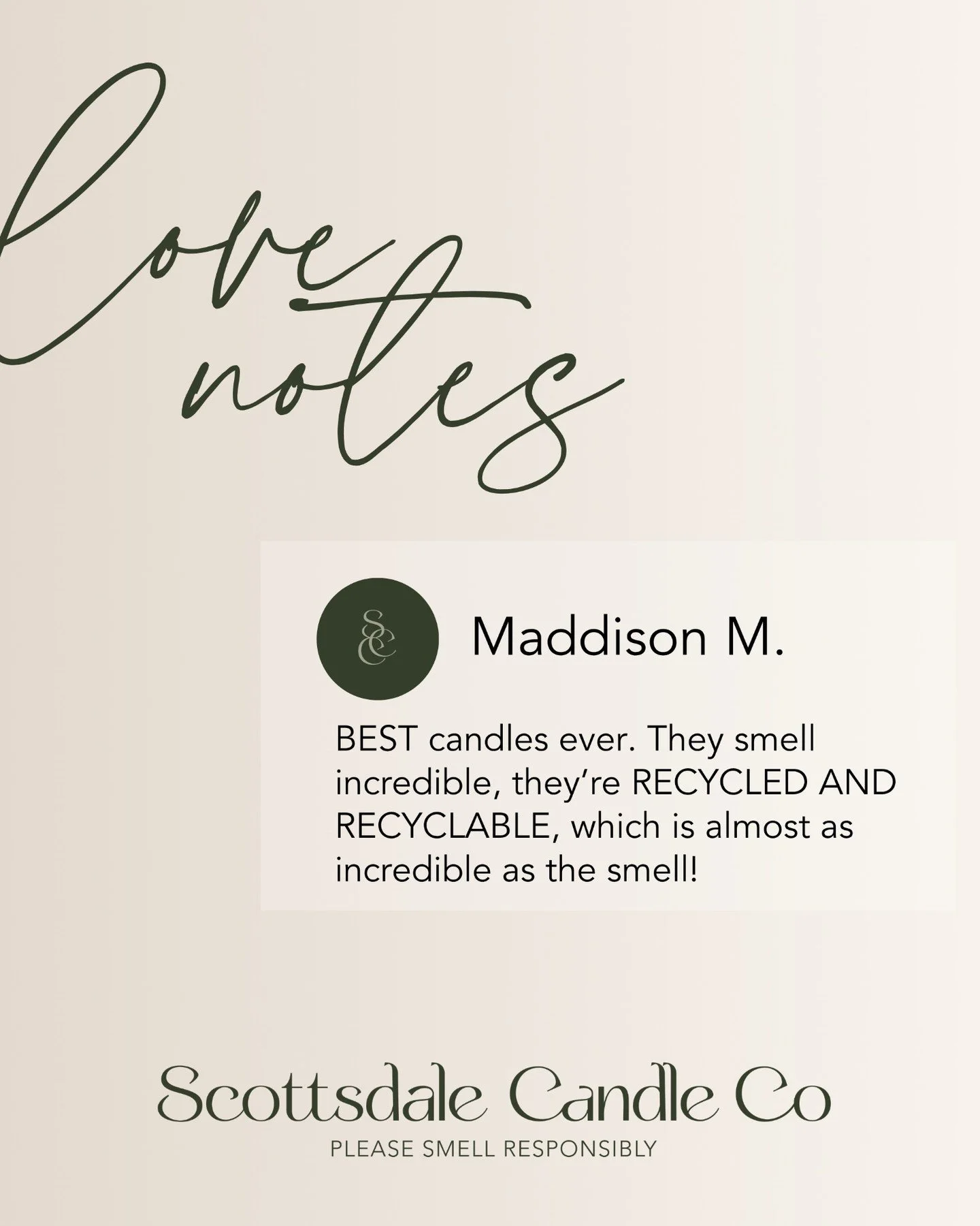 nothing feels better than knowing our customers love both the scent and the story behind it 🕯️♻️