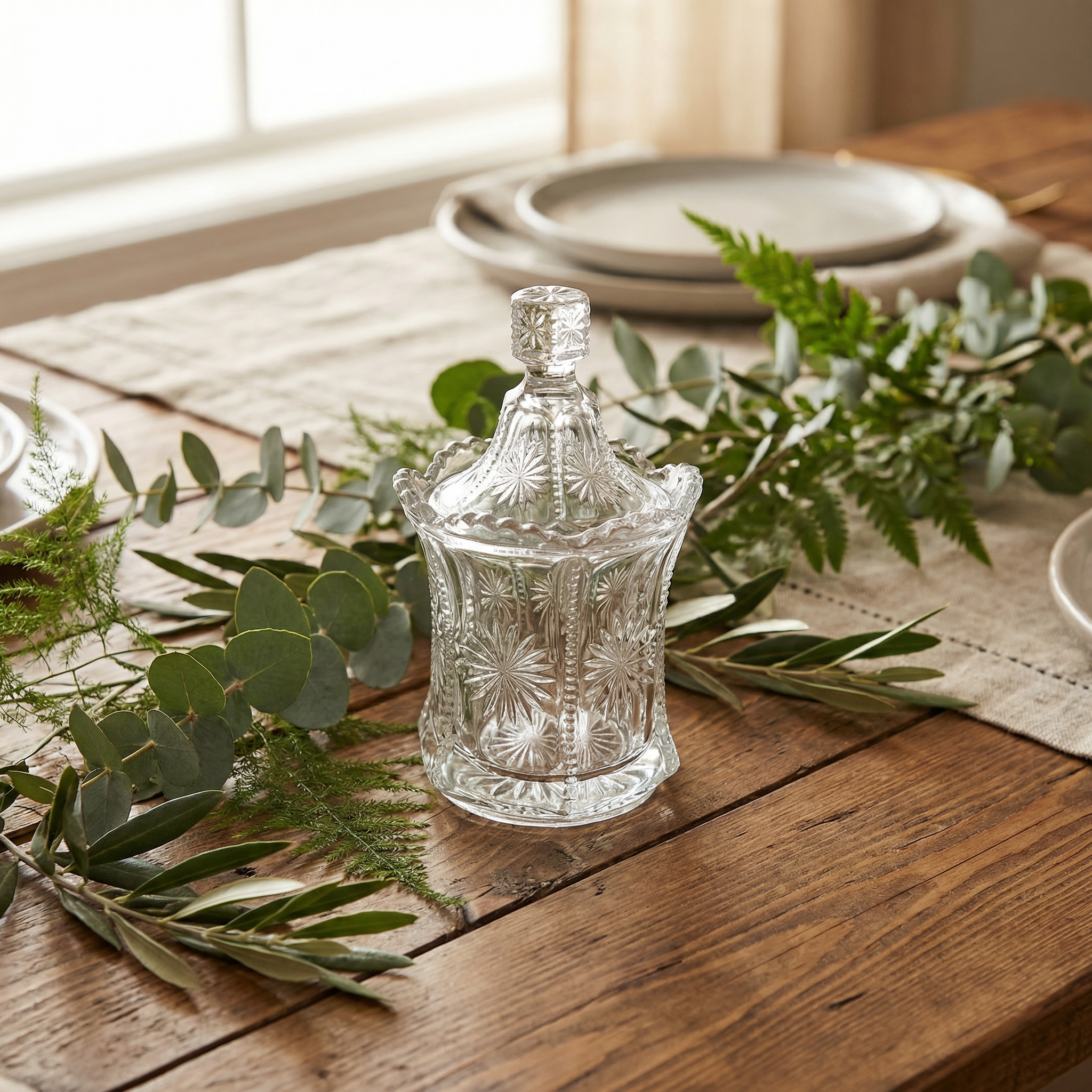 The Little Treasure Vintage Glass Lidded Candle - 9oz