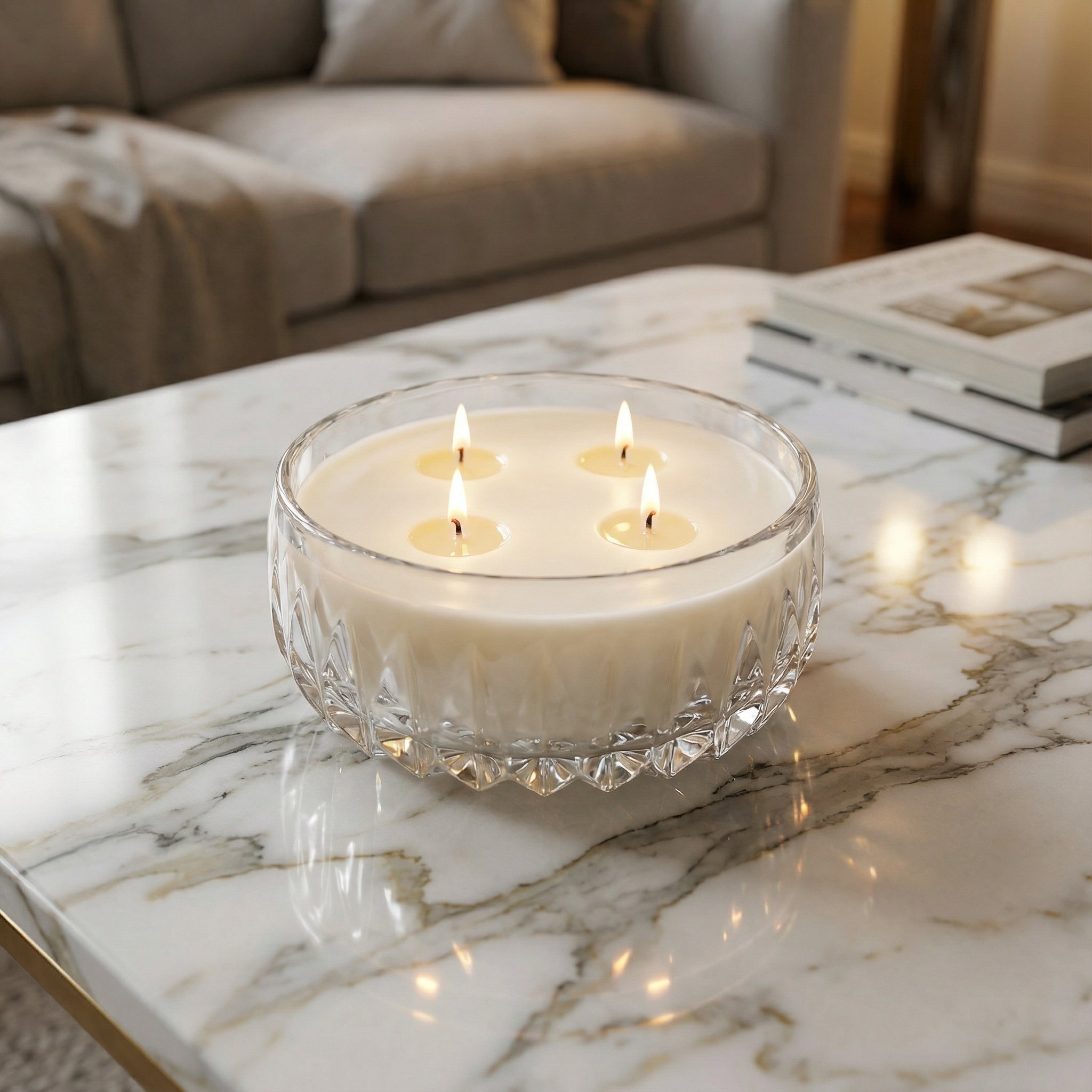 Vintage Etched Candle - 46oz