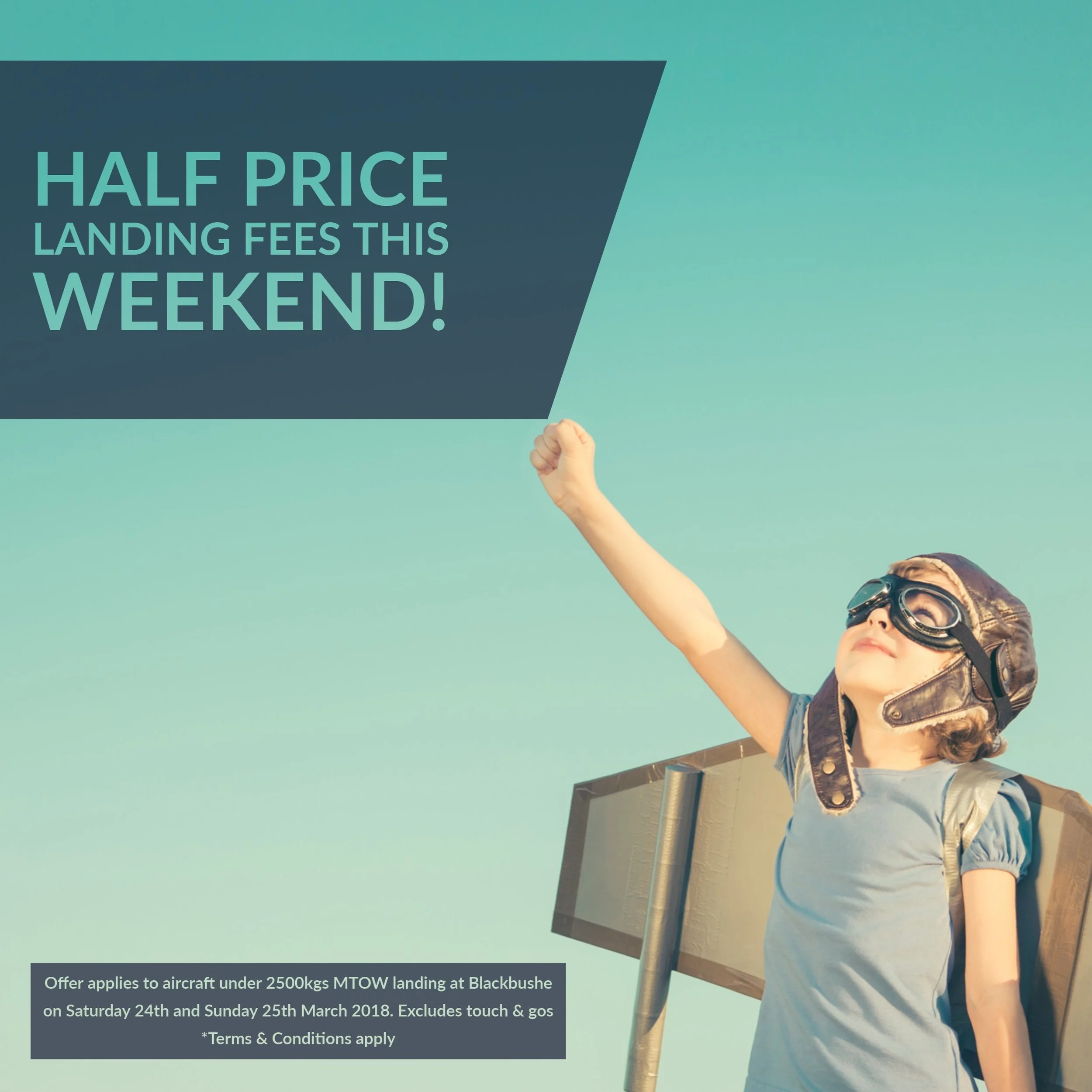 Half Price Landing Weekend
