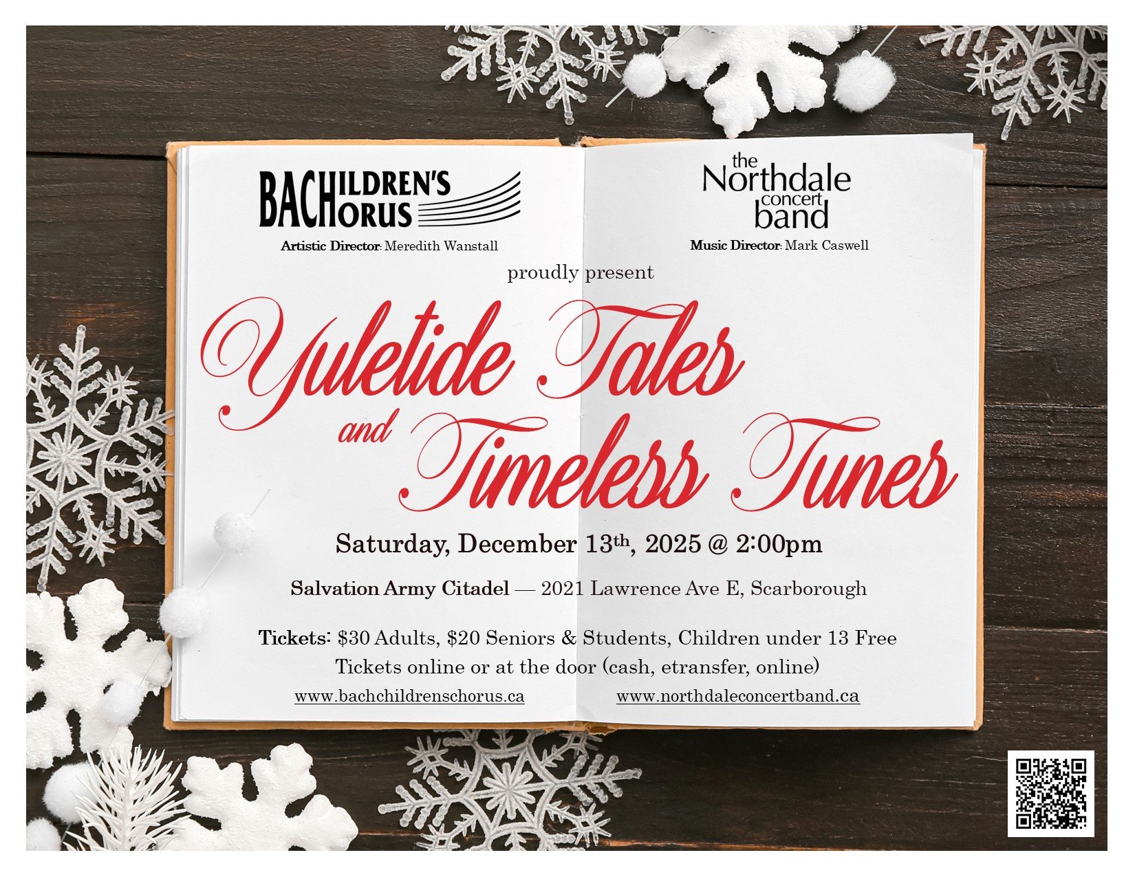 Yuletide Tales and Timeless Tunes with the Northdale Concert Band