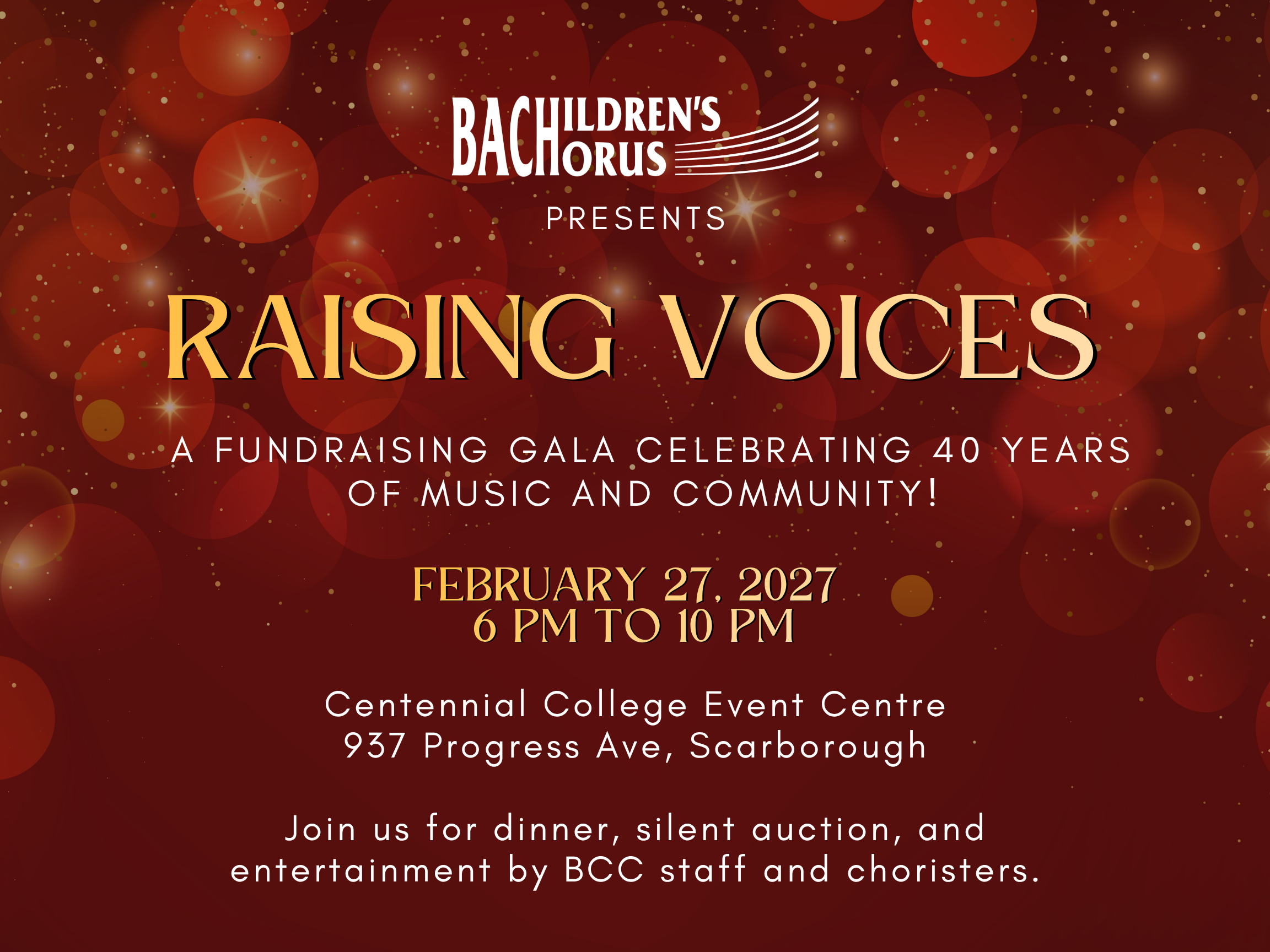 Raising Voices - 40th Anniversary Gala