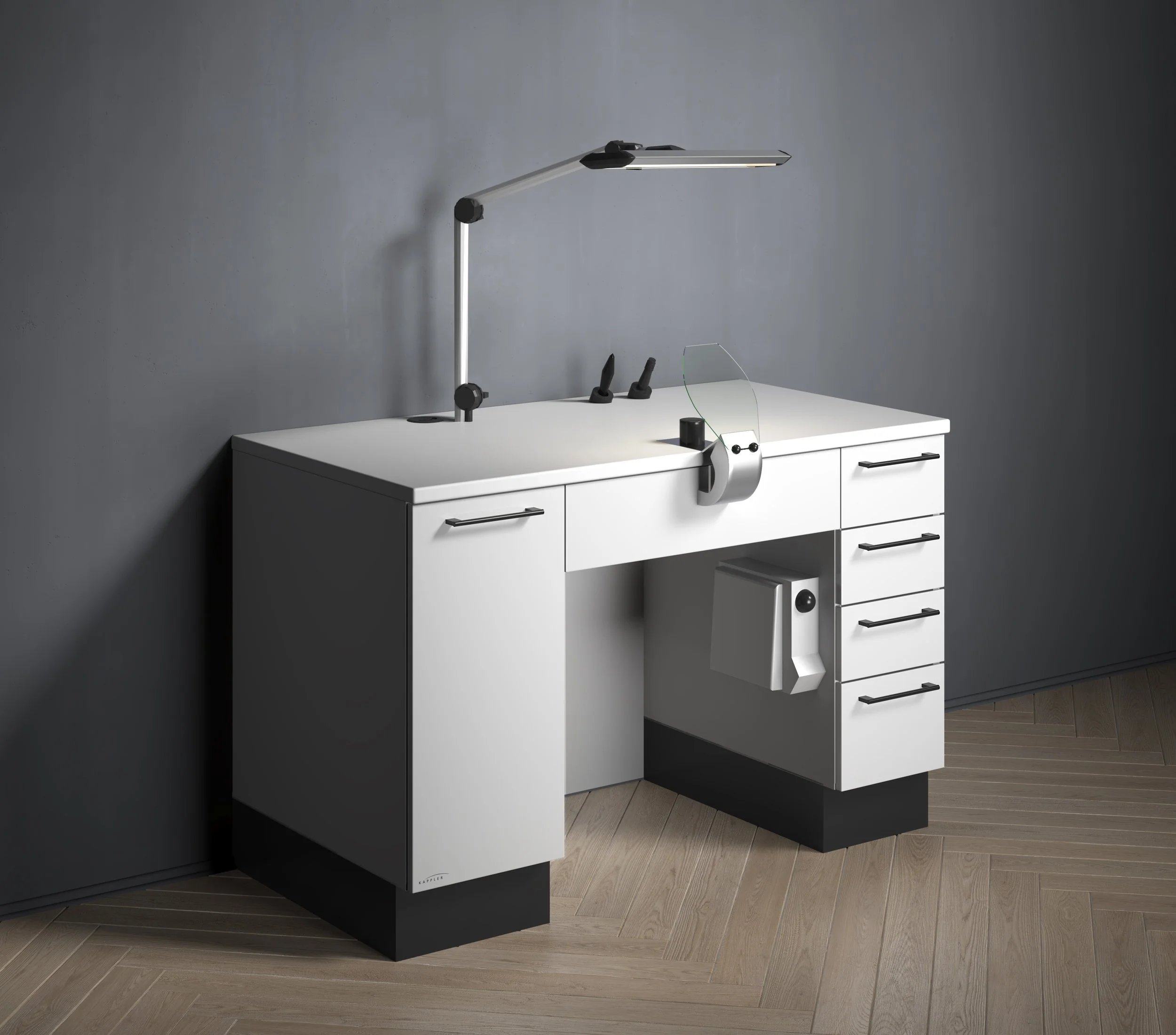 simple and clean dental lab cabinetry - Detroit