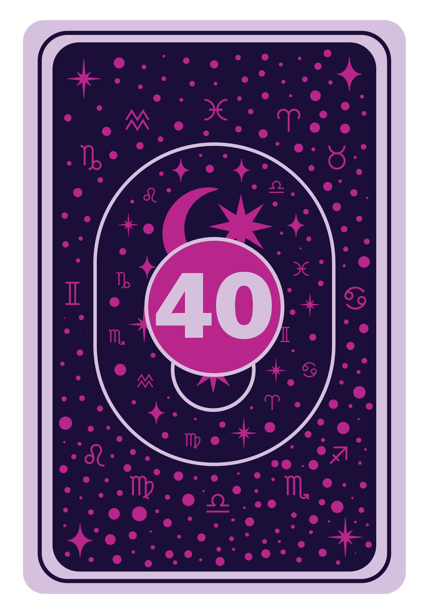 Reverse Side | Queen of Hearts Game Card- 40