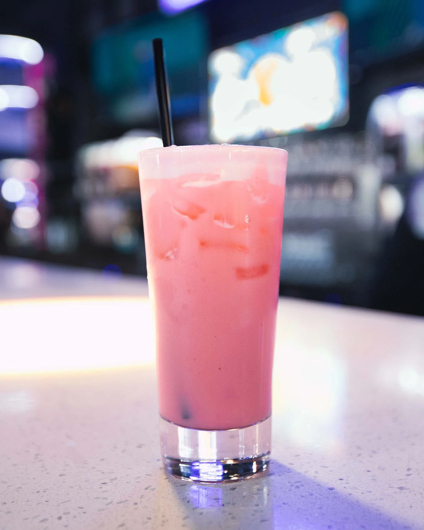 Our Strawberry Coconut Breeze looks innocent but tastes like a good time 😉