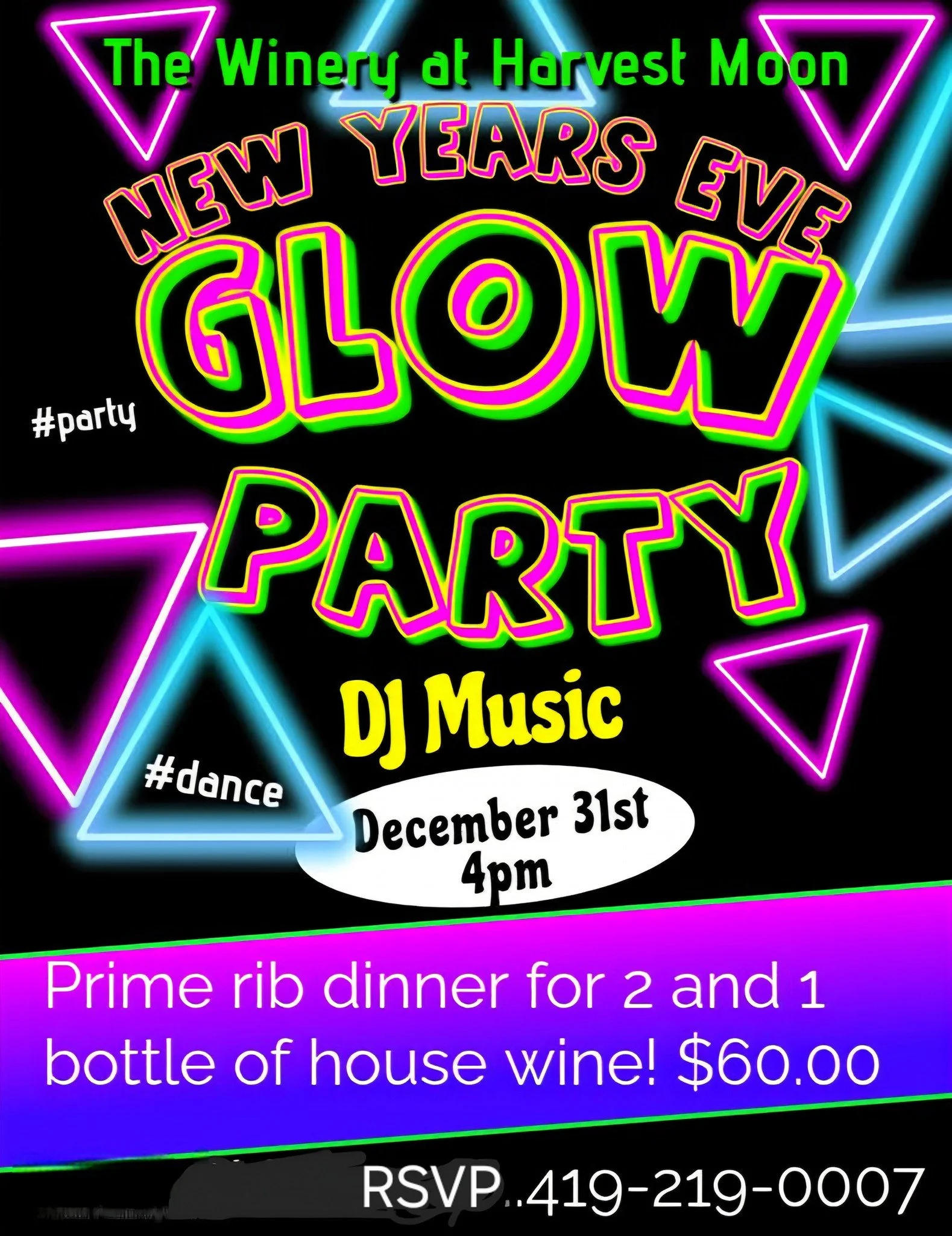 New Years Eve Glow Party