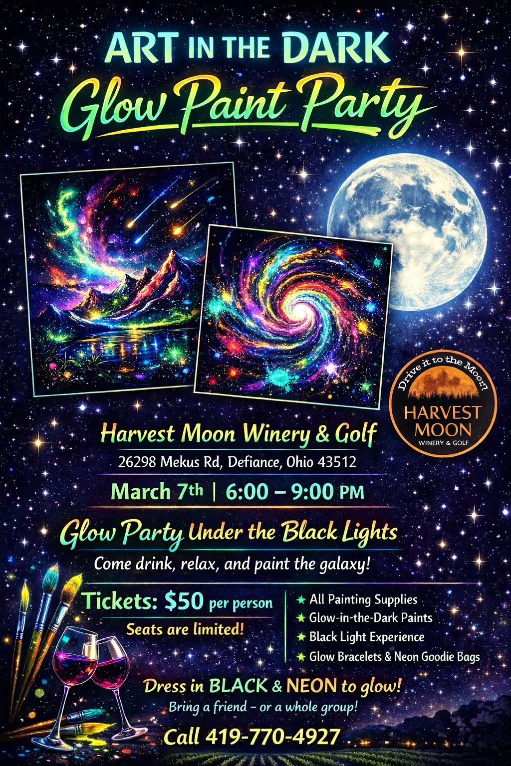 Glow Paint Party with Emily