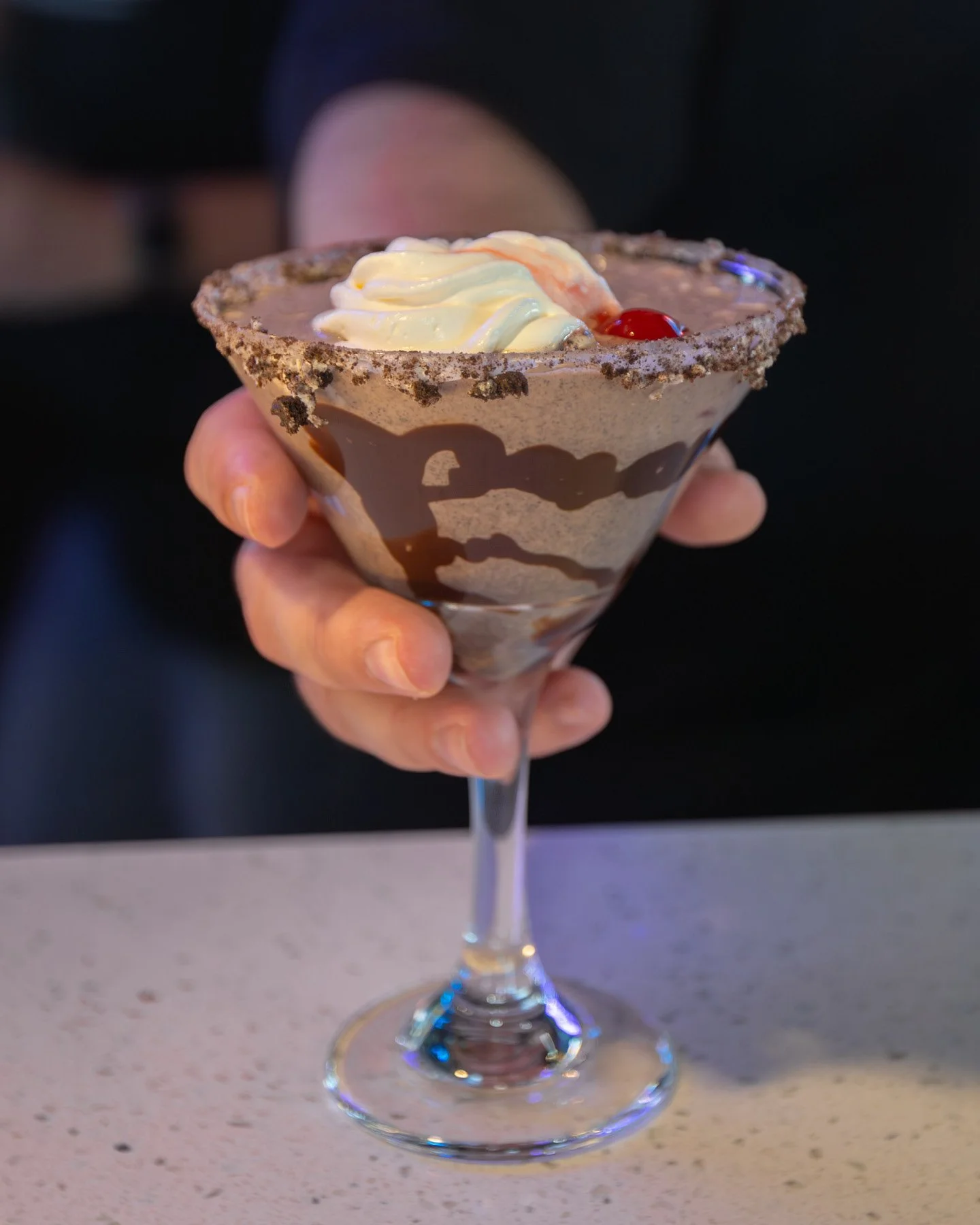 The Dark Matter Delight is creamy, chocolatey, and just the right amount of extra 🍫🍒✨