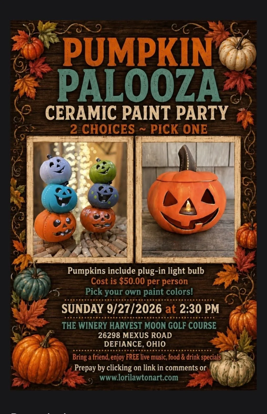 Sip 'n Paint - Pumpken Palooza