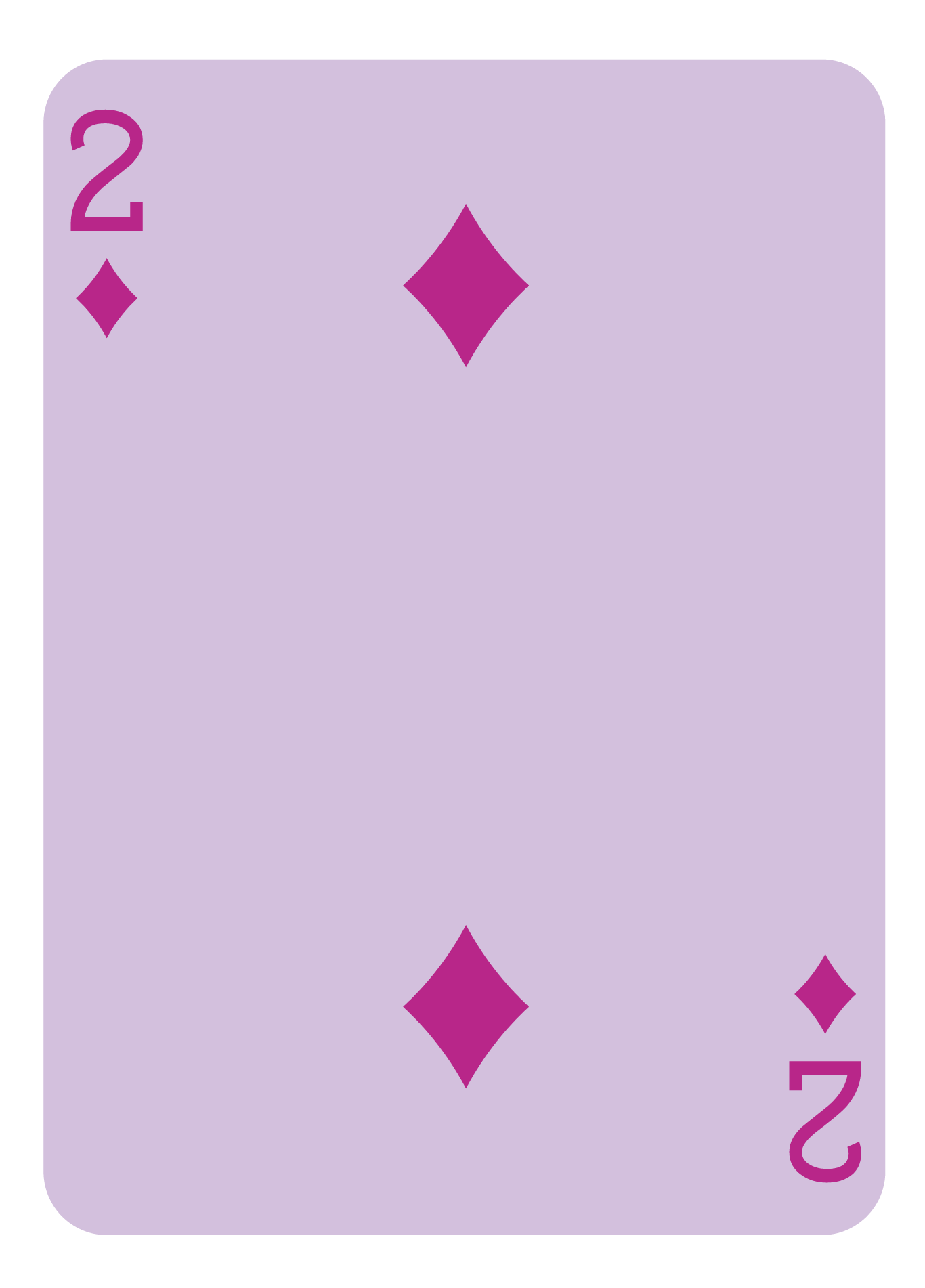 Number Card | Face Up - 2 of Diamonds