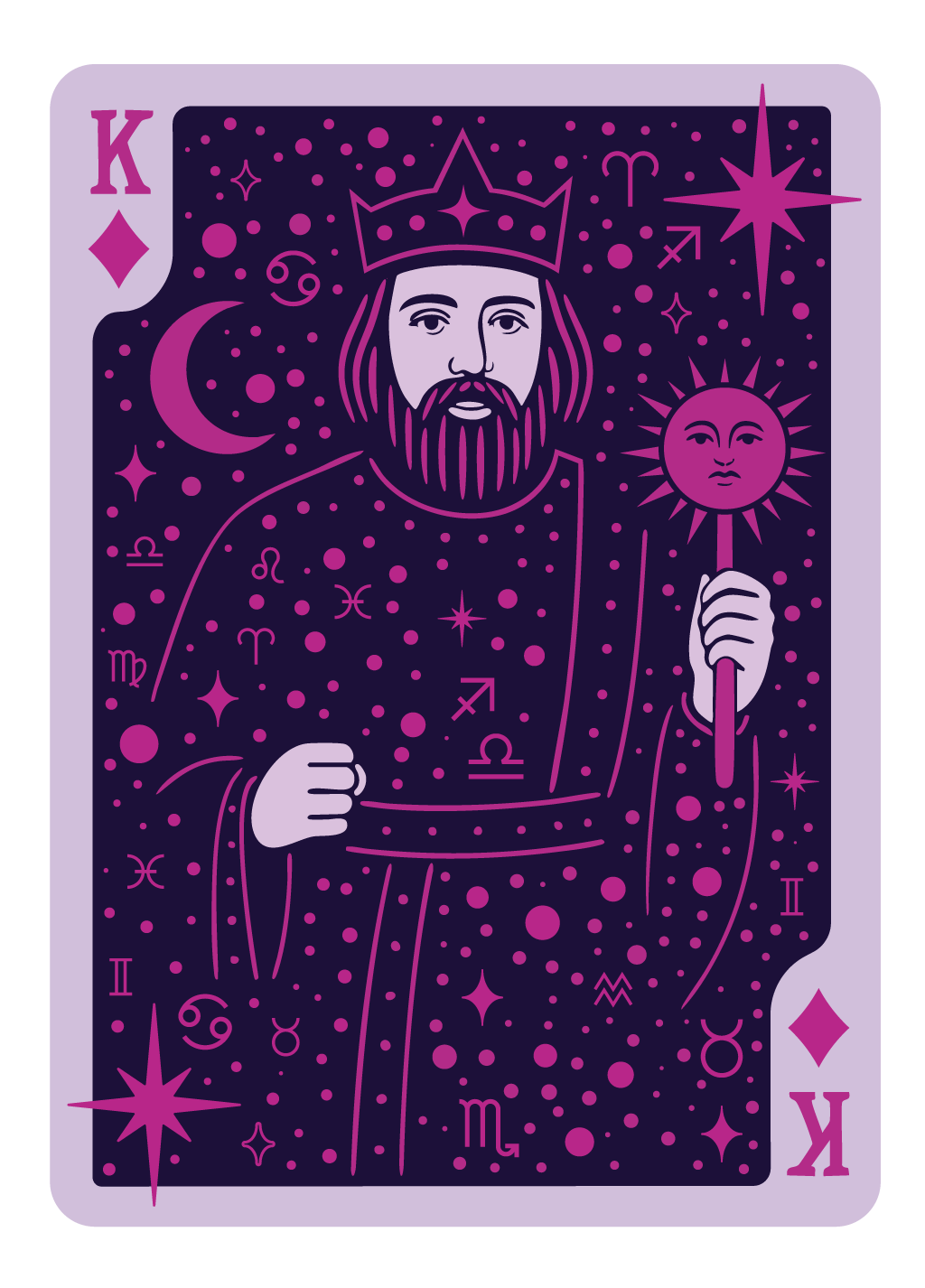 COURT CARD | FACE UP - KING OF DIAMONDS