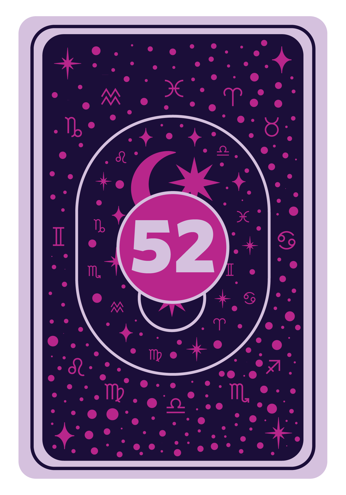 Reverse Side | Queen of Hearts Game Card- 52