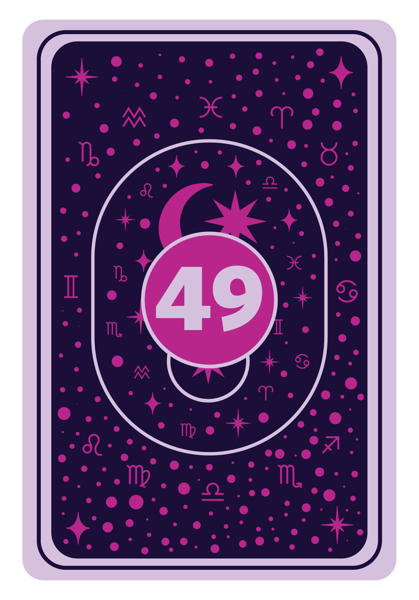 Reverse Side | Queen of Hearts Game Card- 49