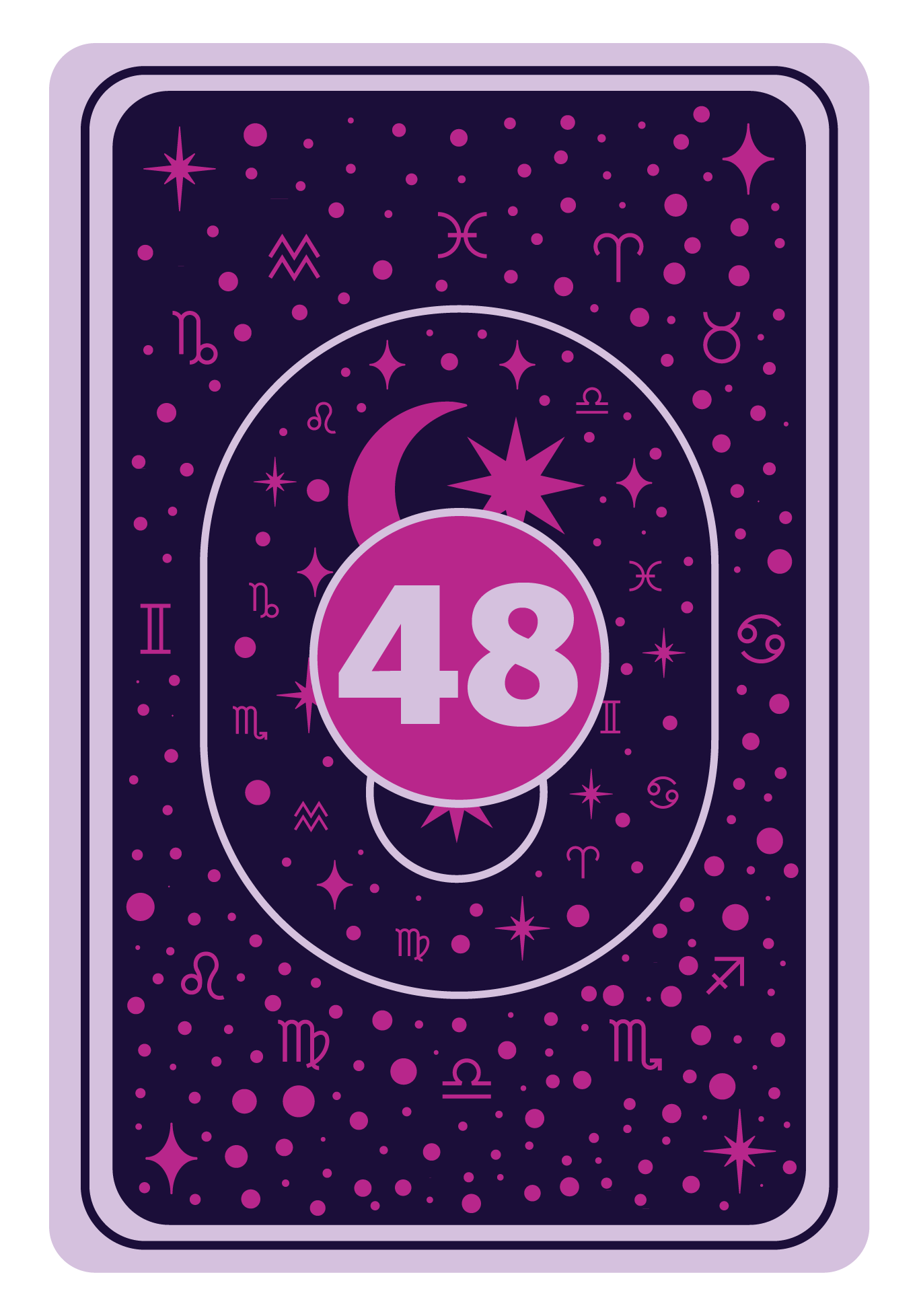 Reverse Side | Queen of Hearts Game Card- 48