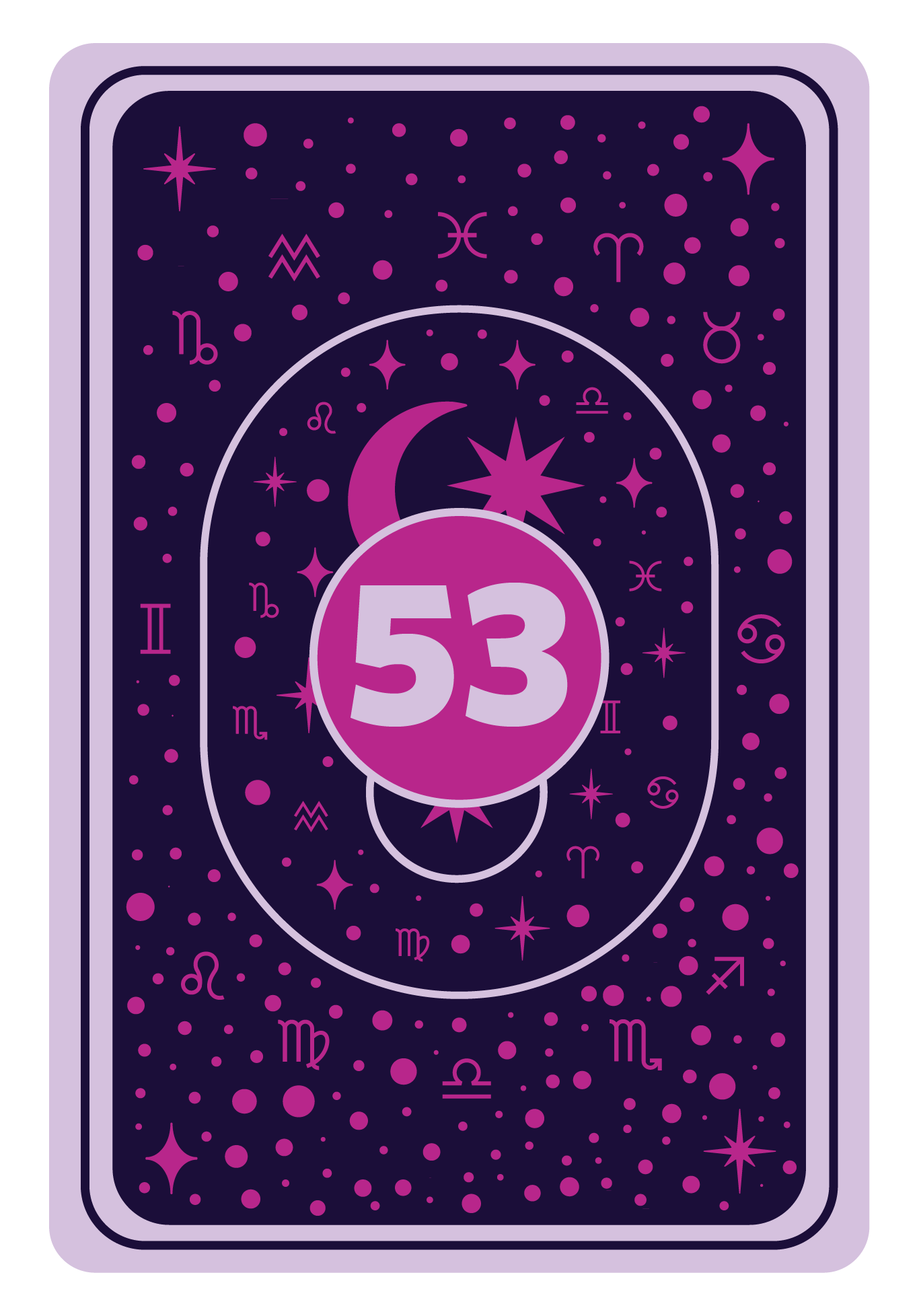 Reverse Side | Queen of Hearts Game Card- 53