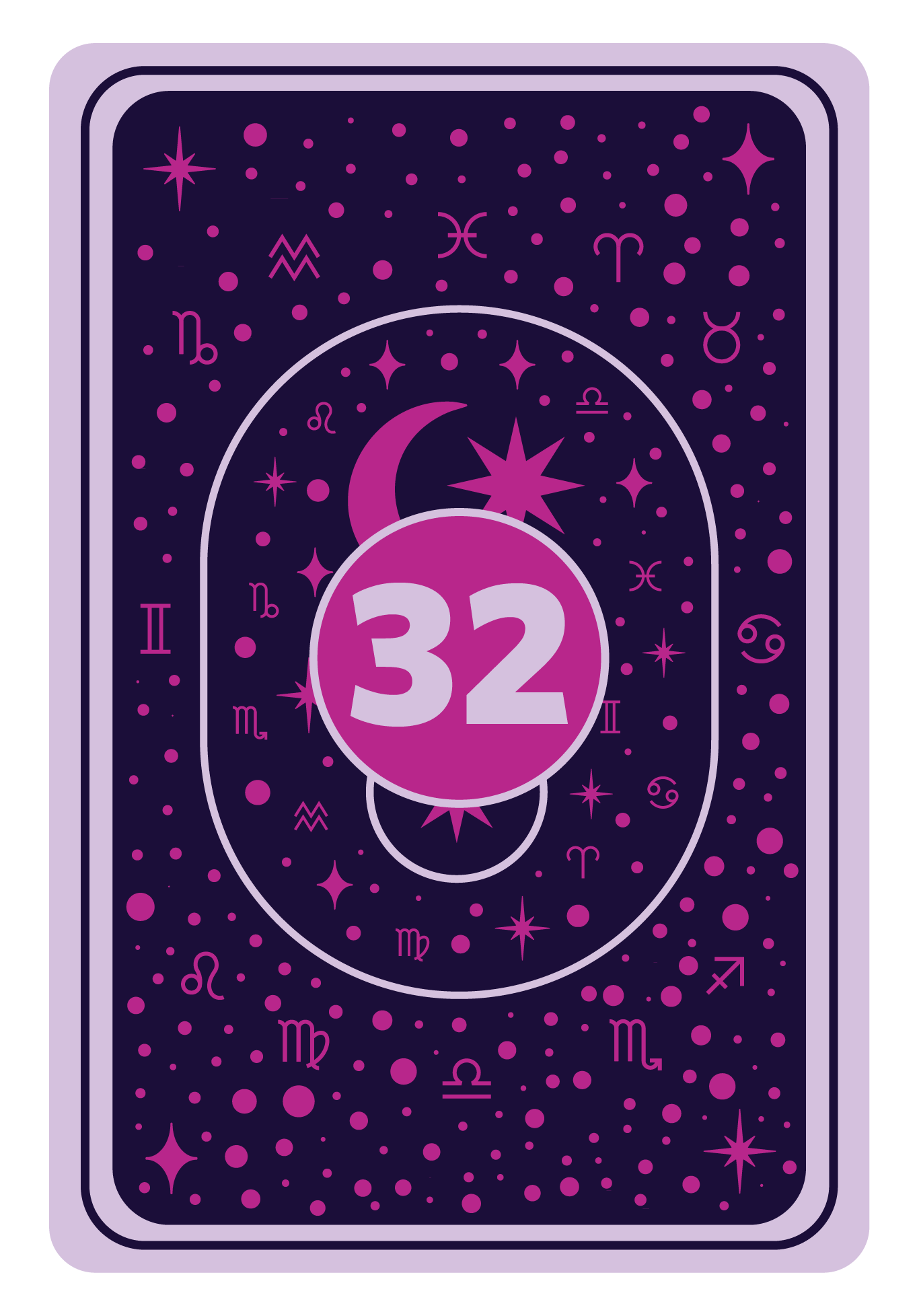 Reverse Side | Queen of Hearts Game Card- 32