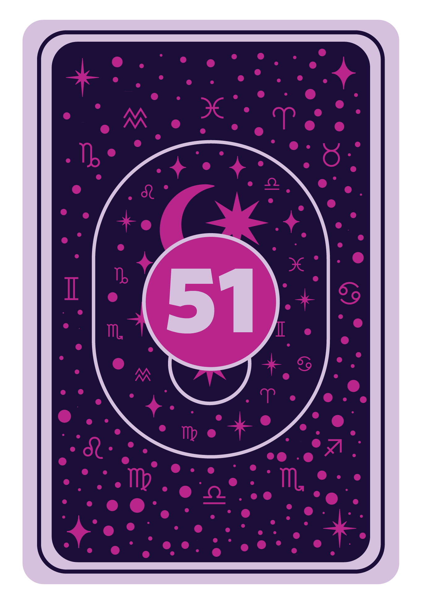 Reverse Side | Queen of Hearts Game Card- 51