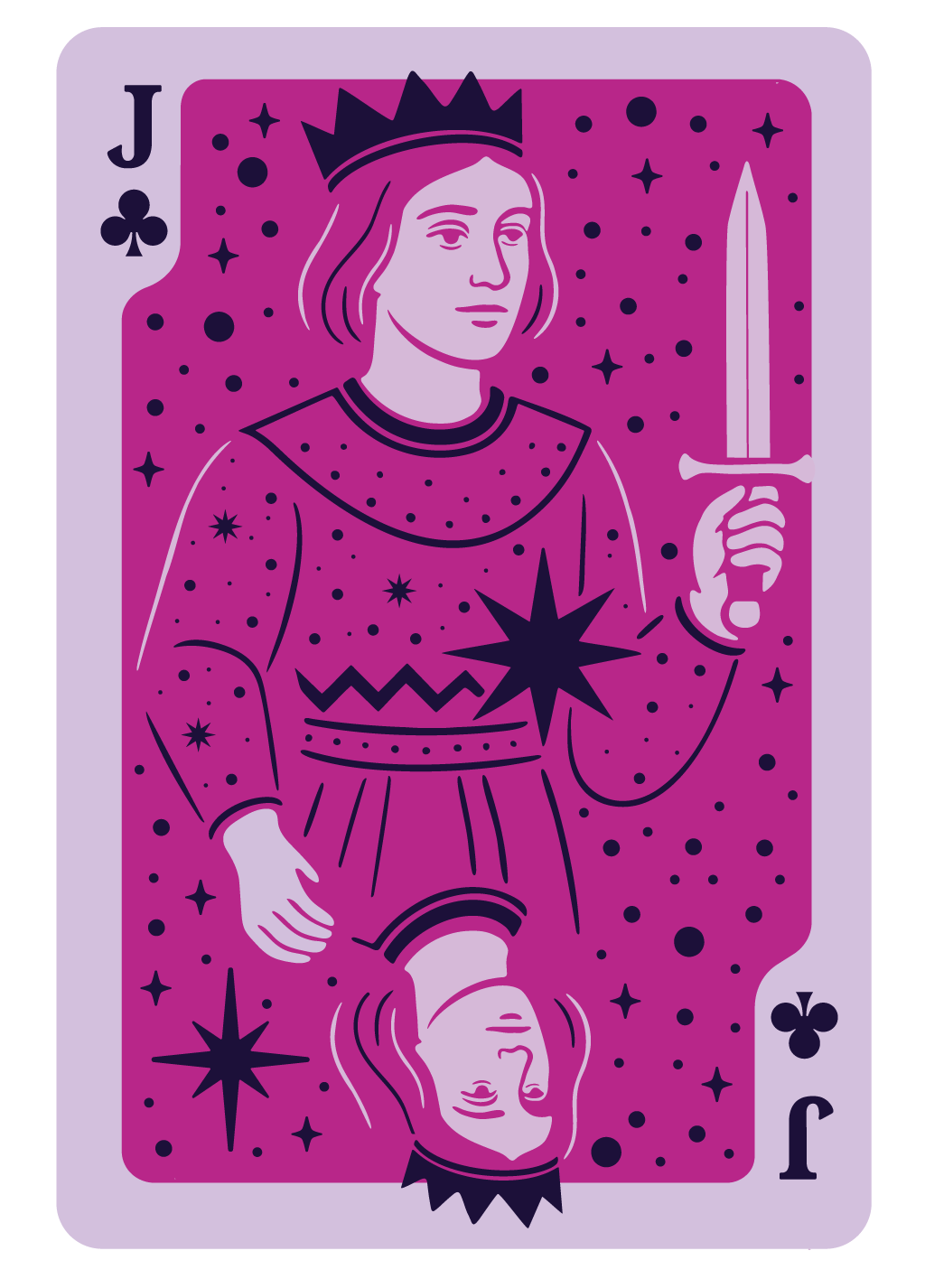 COURT CARD | FACE UP - JACK OF CLUBS | #44