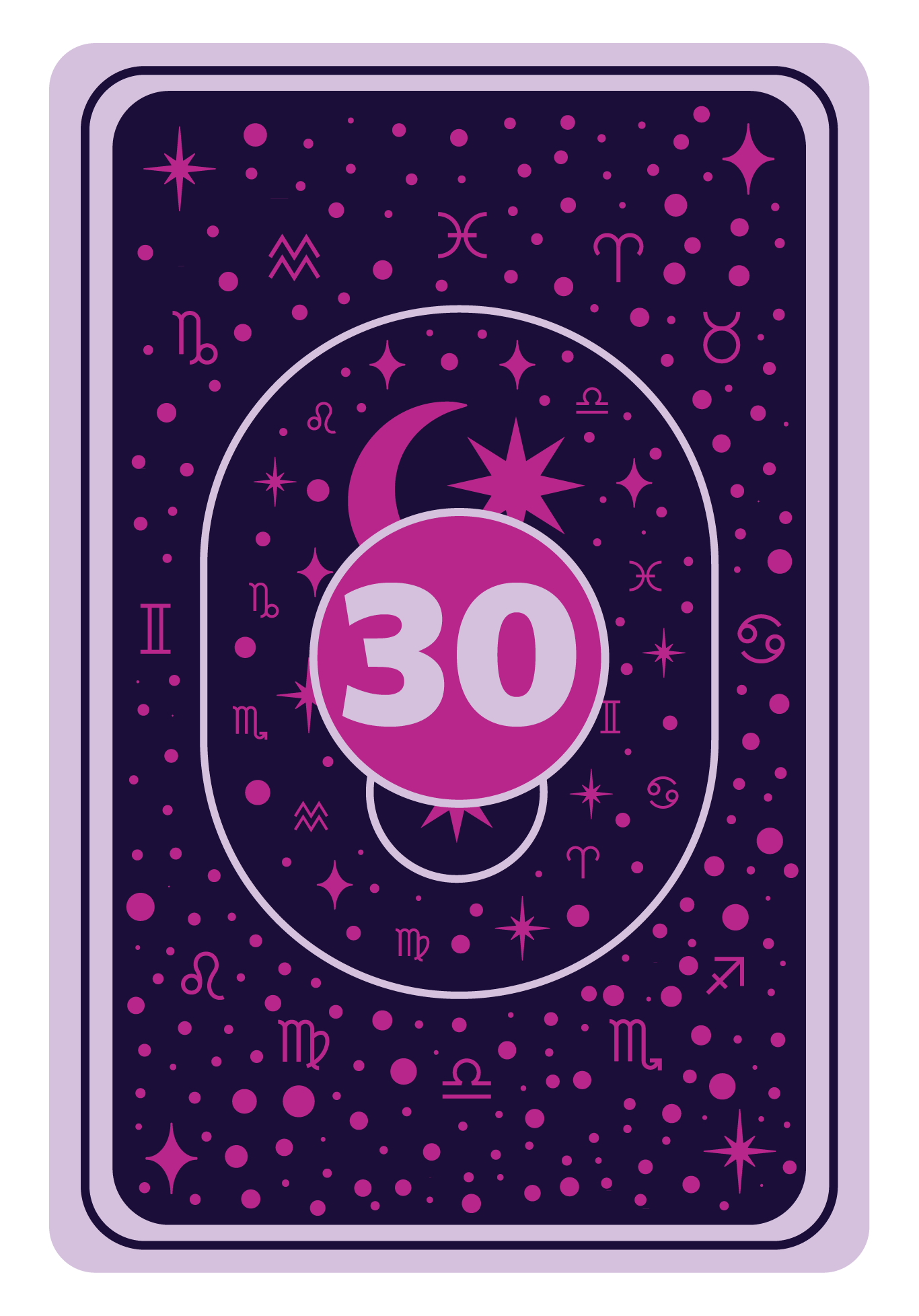 Reverse Side | Queen of Hearts Game Card- 30